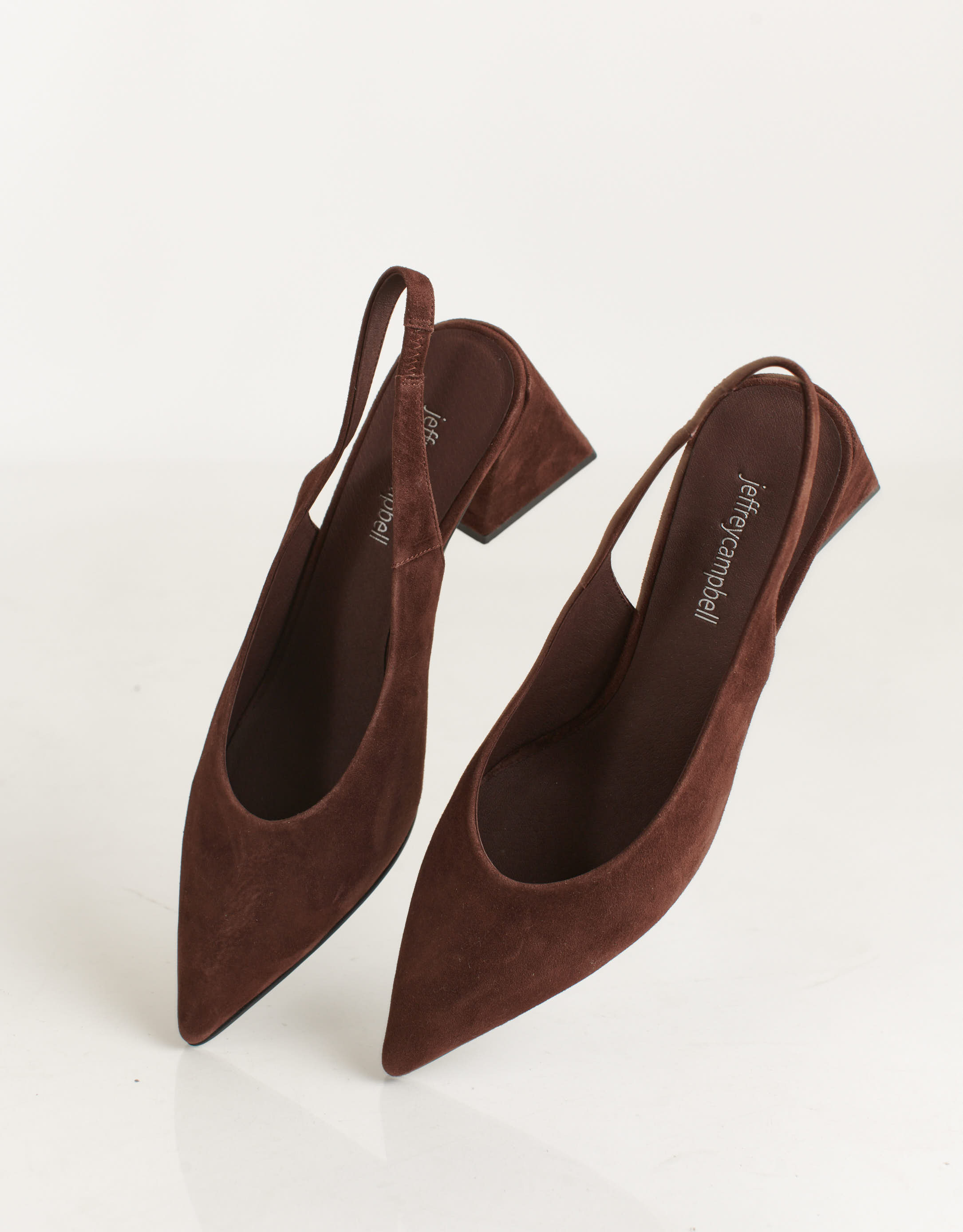 נעלי נשים - Jeffrey Campbell - נעלי סירה מזמש ANARCHIA - חום2