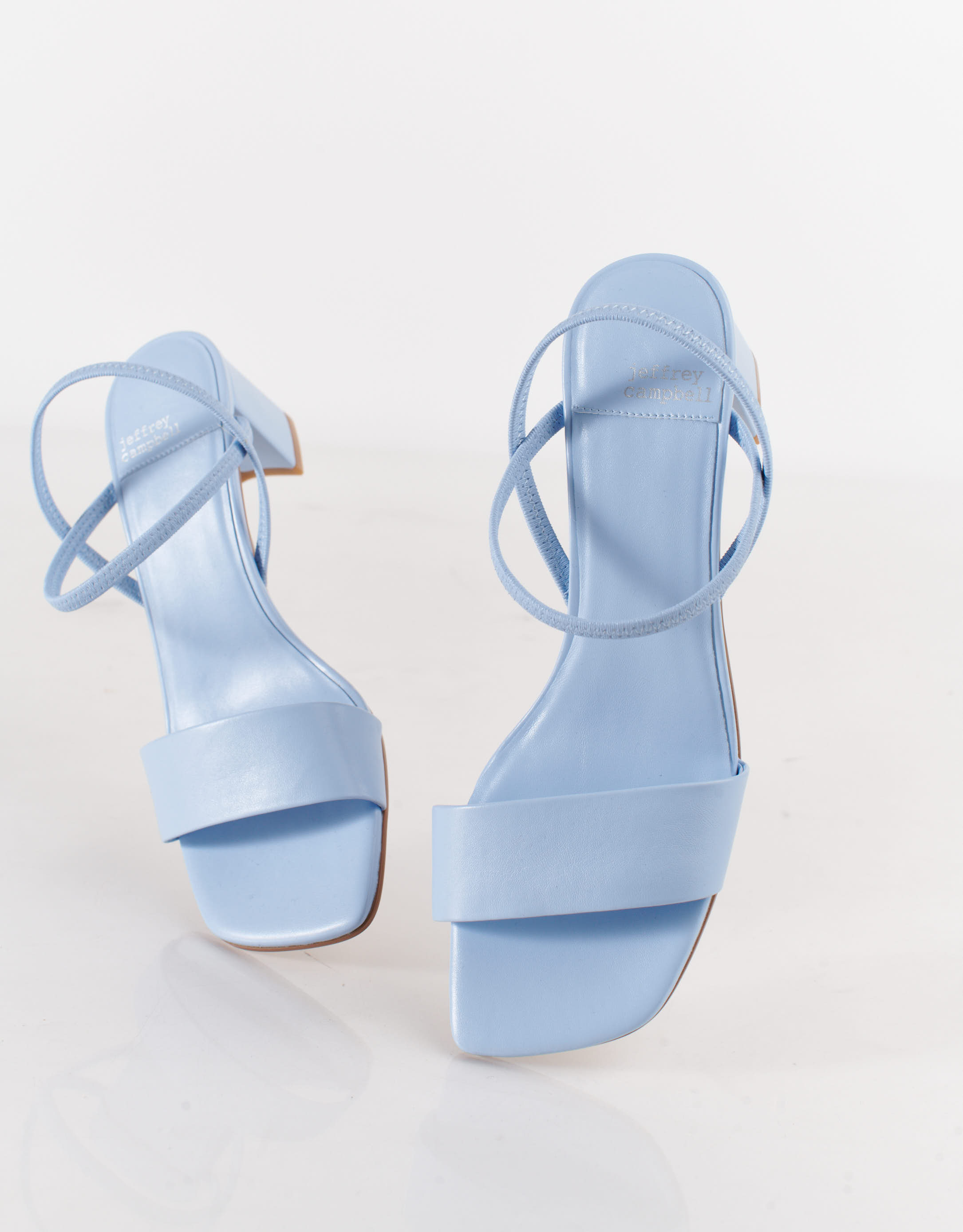 נעלי נשים - Jeffrey Campbell - סנדלי דמוי עור ADAPT - תכלת4