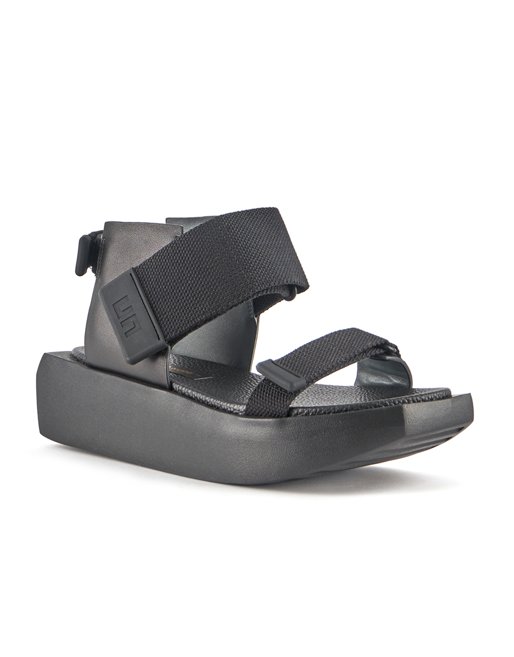 נעלי נשים - United Nude - סנדלי פלטפורמה WA LO - שחור2