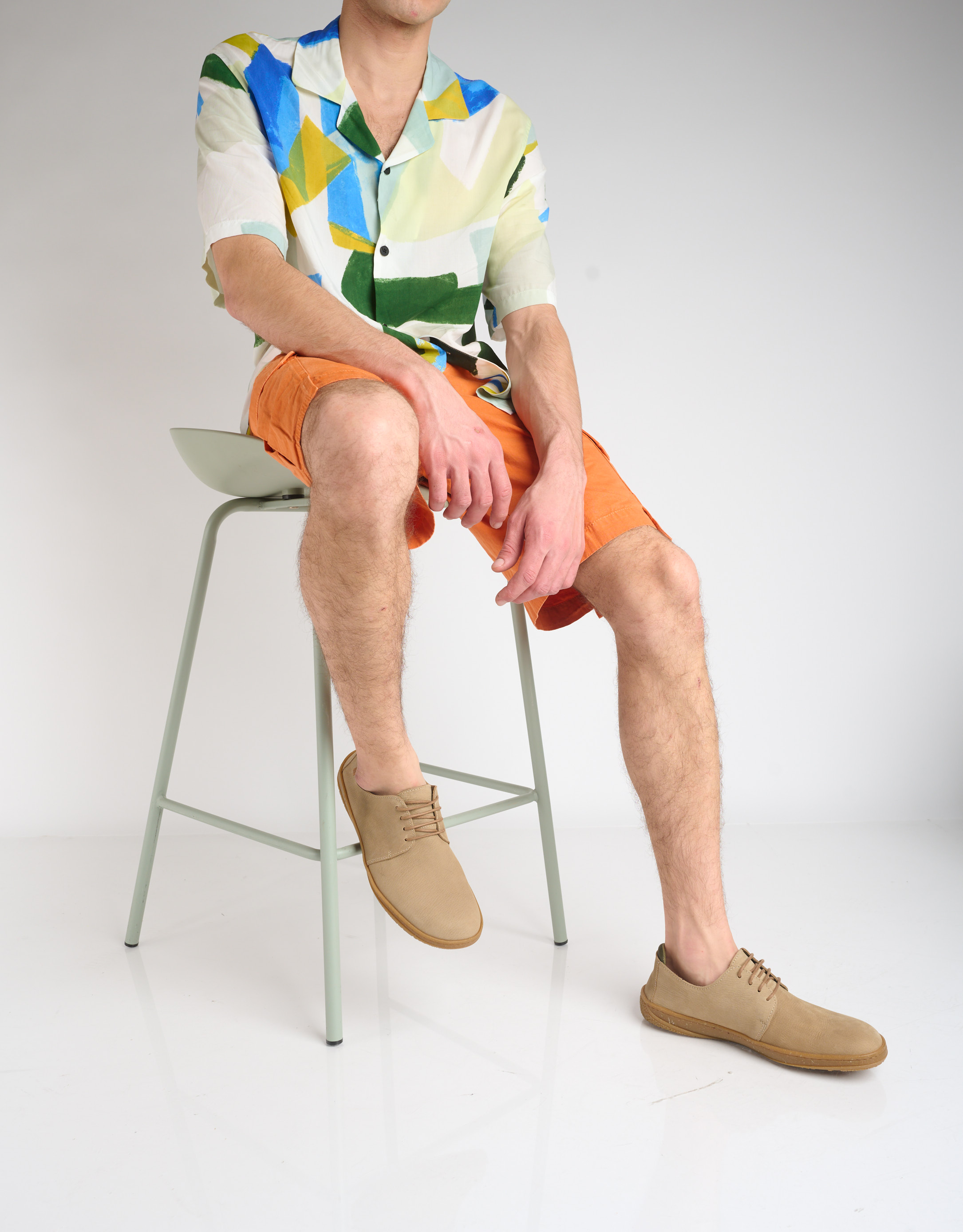 נעלי גברים - El Naturalista - נעלי עור AMAZONAS - בז'1