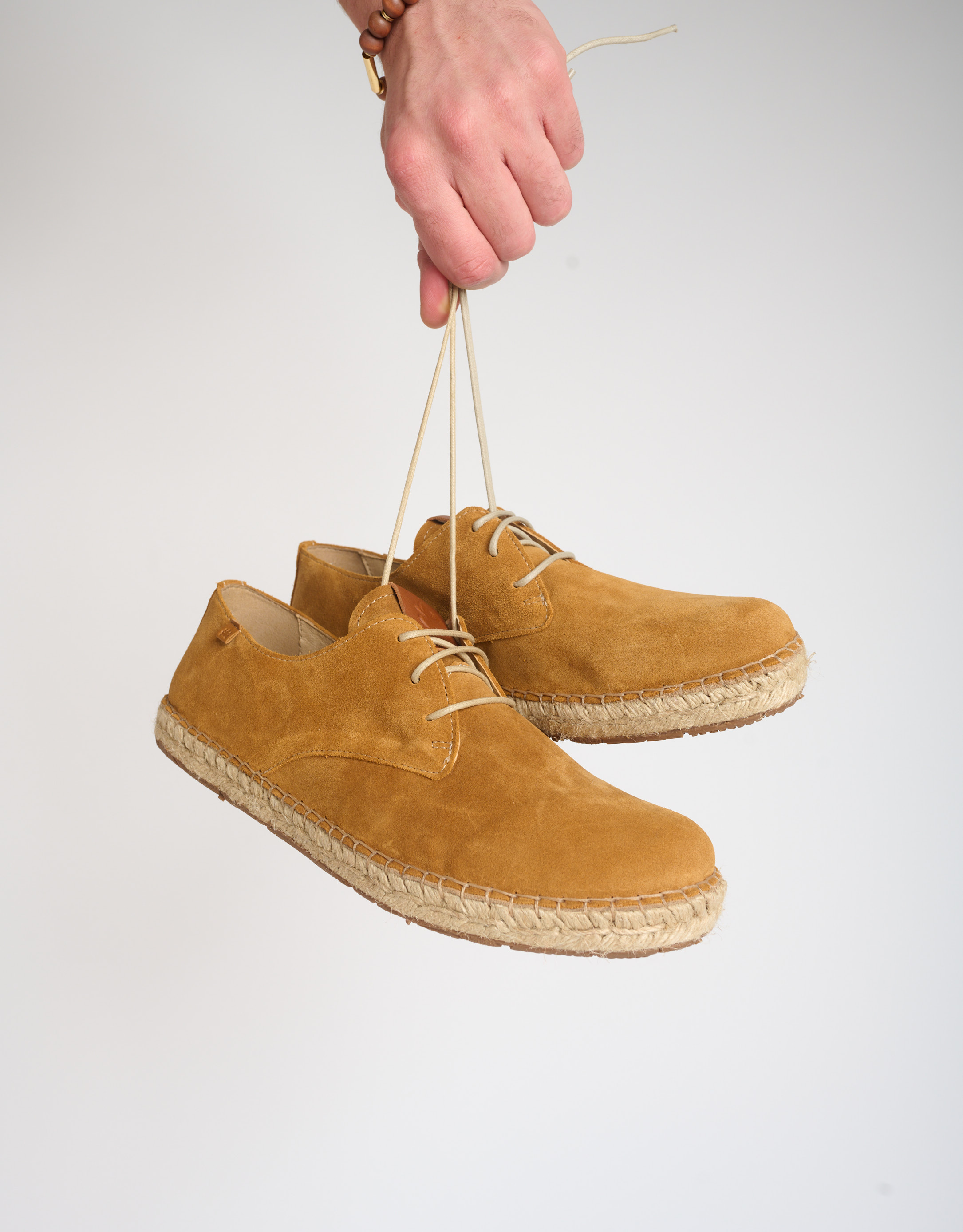 נעלי גברים - El Naturalista - נעלי זמש CAMPOS - קאמל