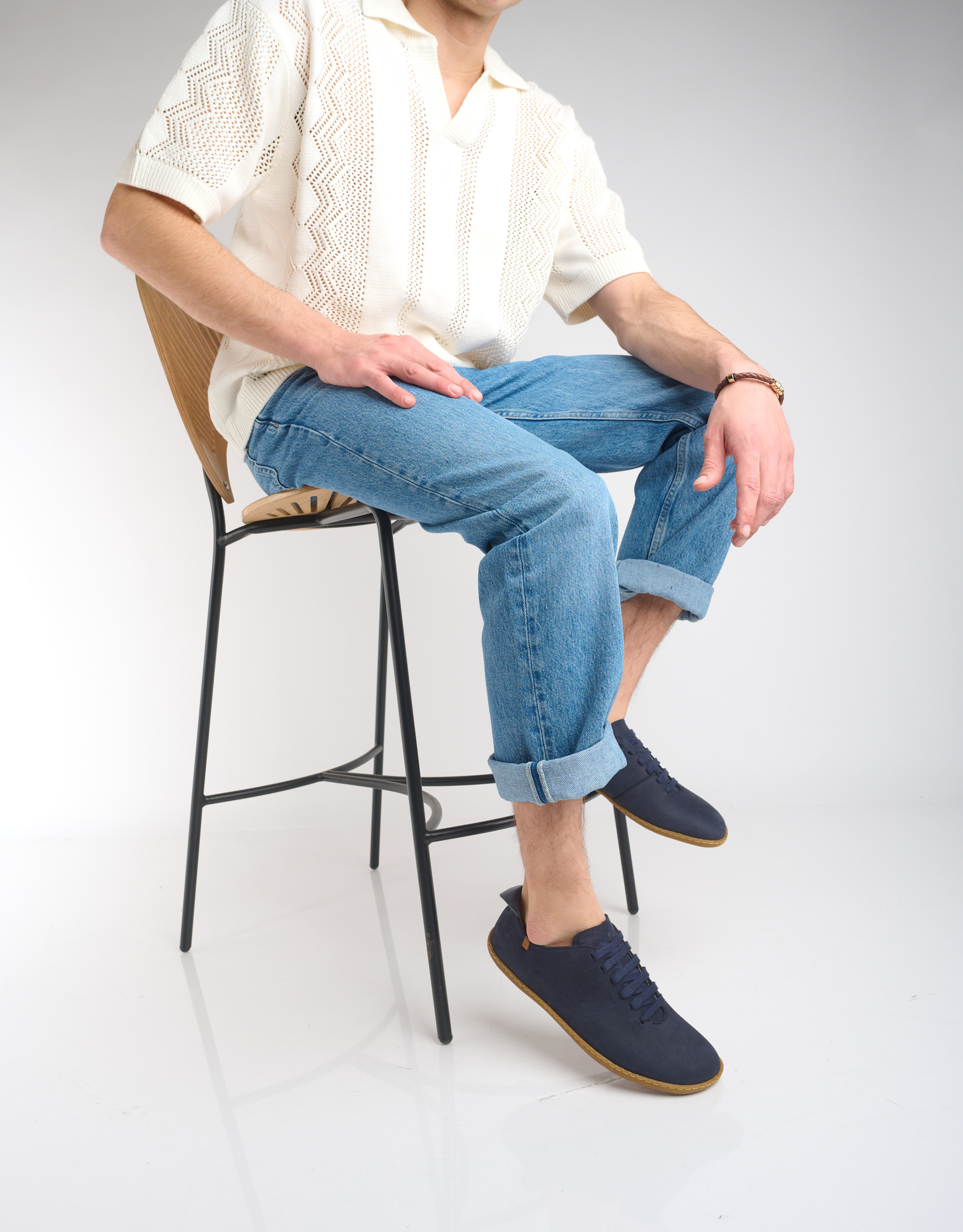 נעלי גברים - El Naturalista - נעליים עם שרוכים EL VIAJE - כחול