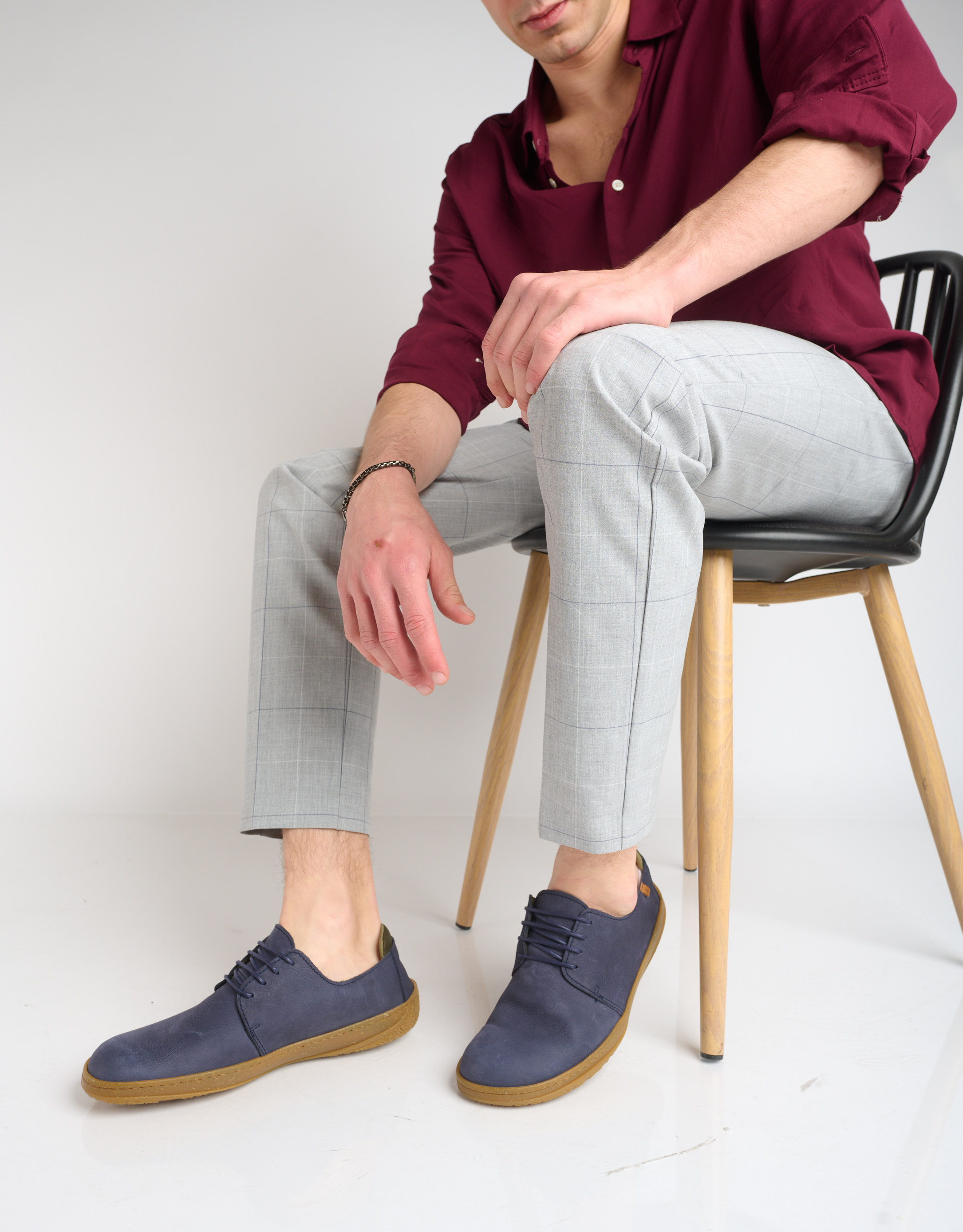 נעלי גברים - El Naturalista - נעלי עור AMAZONAS - כחול