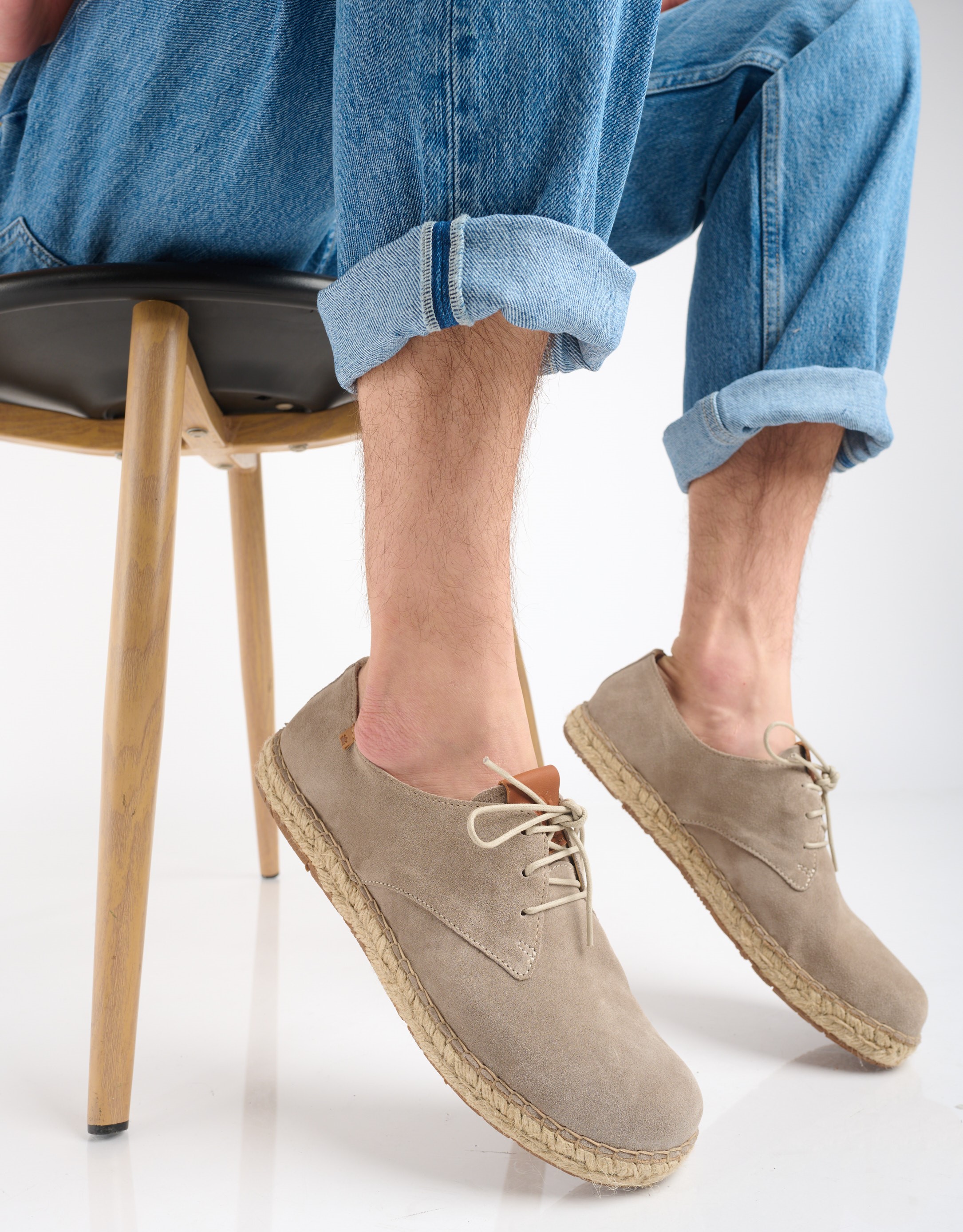 נעלי גברים - El Naturalista - נעלי זמש CAMPOS - אפור4