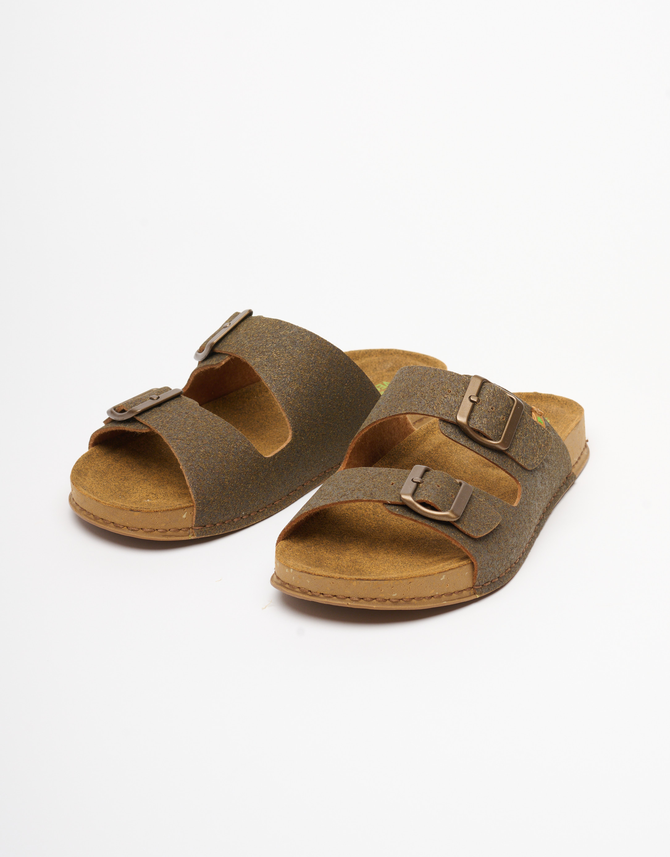 נעלי גברים - El Naturalista - כפכפים טבעוניים BALANCE - חאקי2