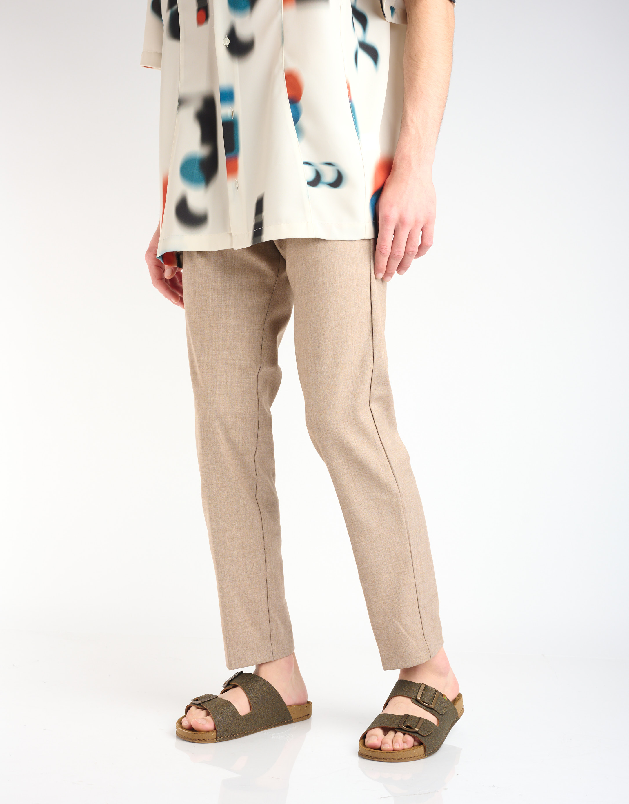 נעלי גברים - El Naturalista - כפכפים טבעוניים BALANCE - חאקי3