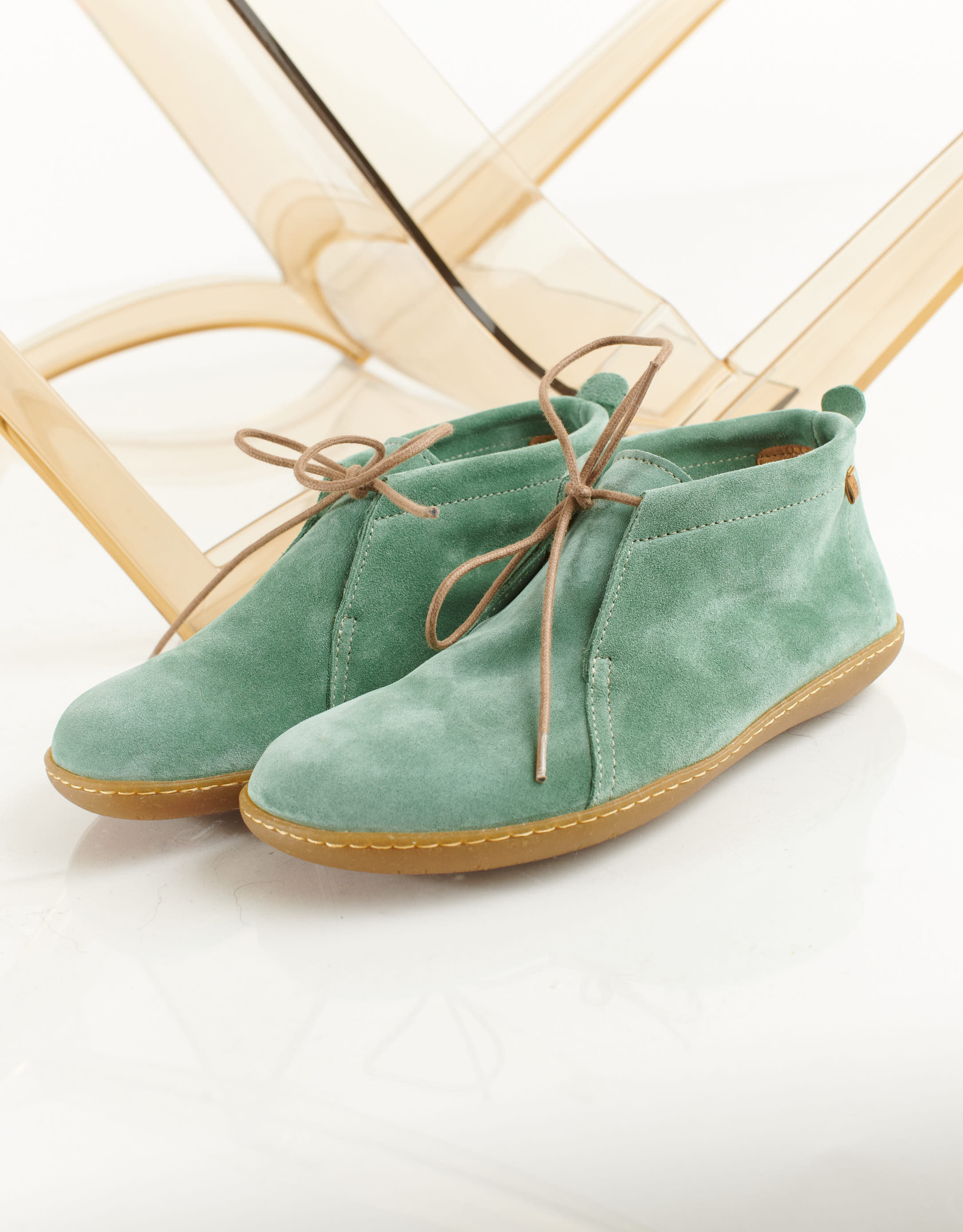 נעלי נשים - El Naturalista - נעליים שטוחות EL VIAJERO - ירוק2