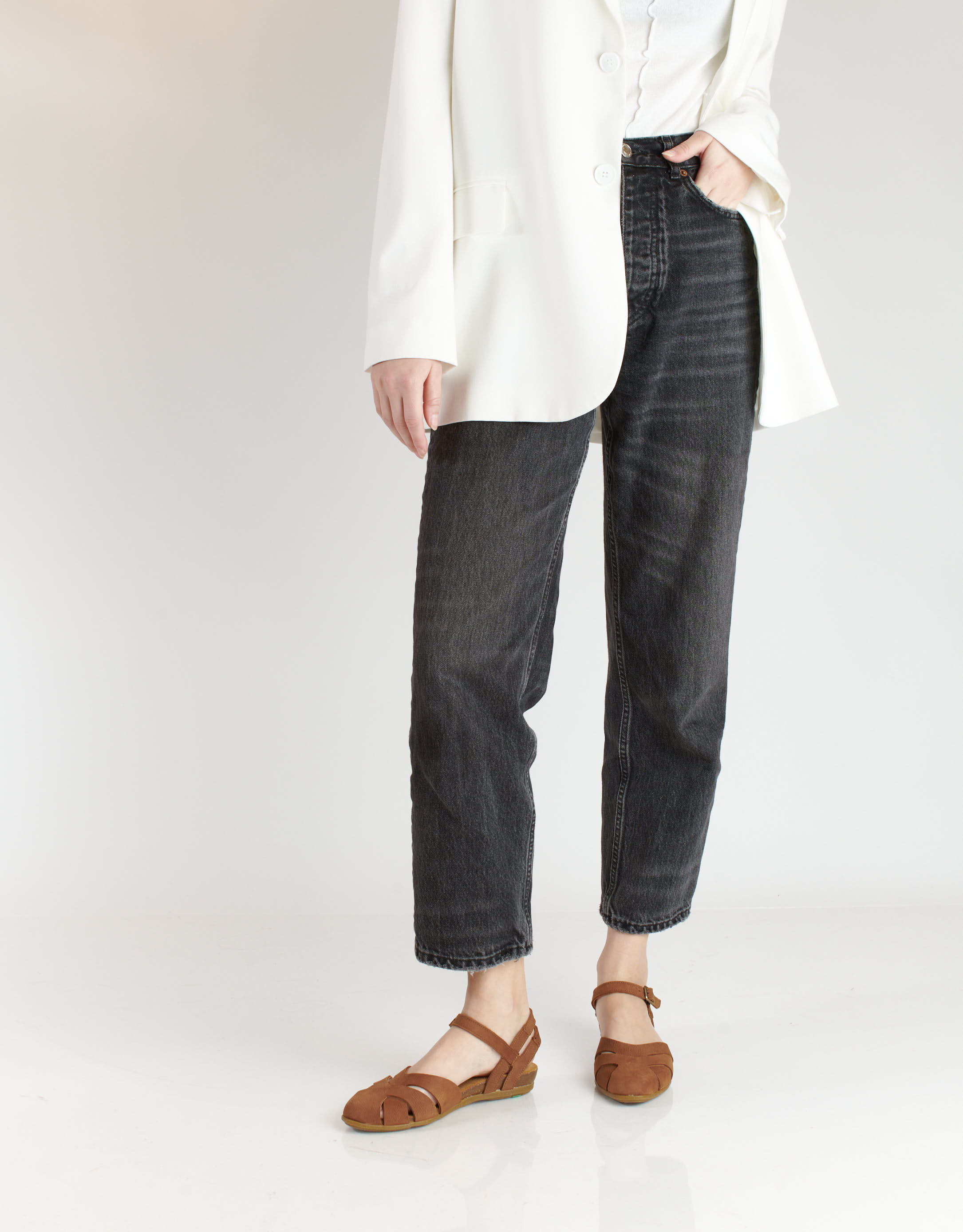 נעלי נשים - El Naturalista - סנדלי עור  STELLA - חום2