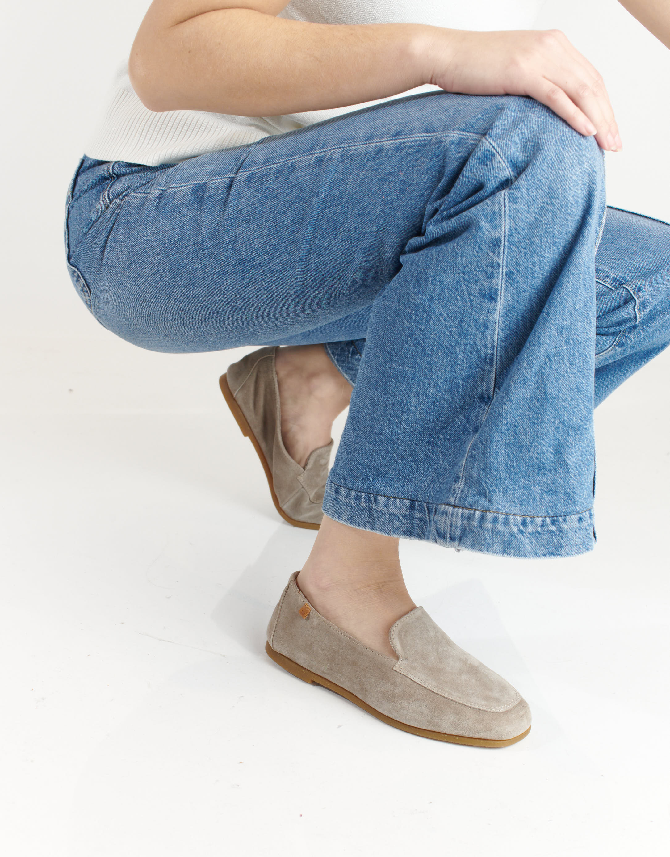 נעלי נשים - El Naturalista - מוקסינים CROCHE - אפור3