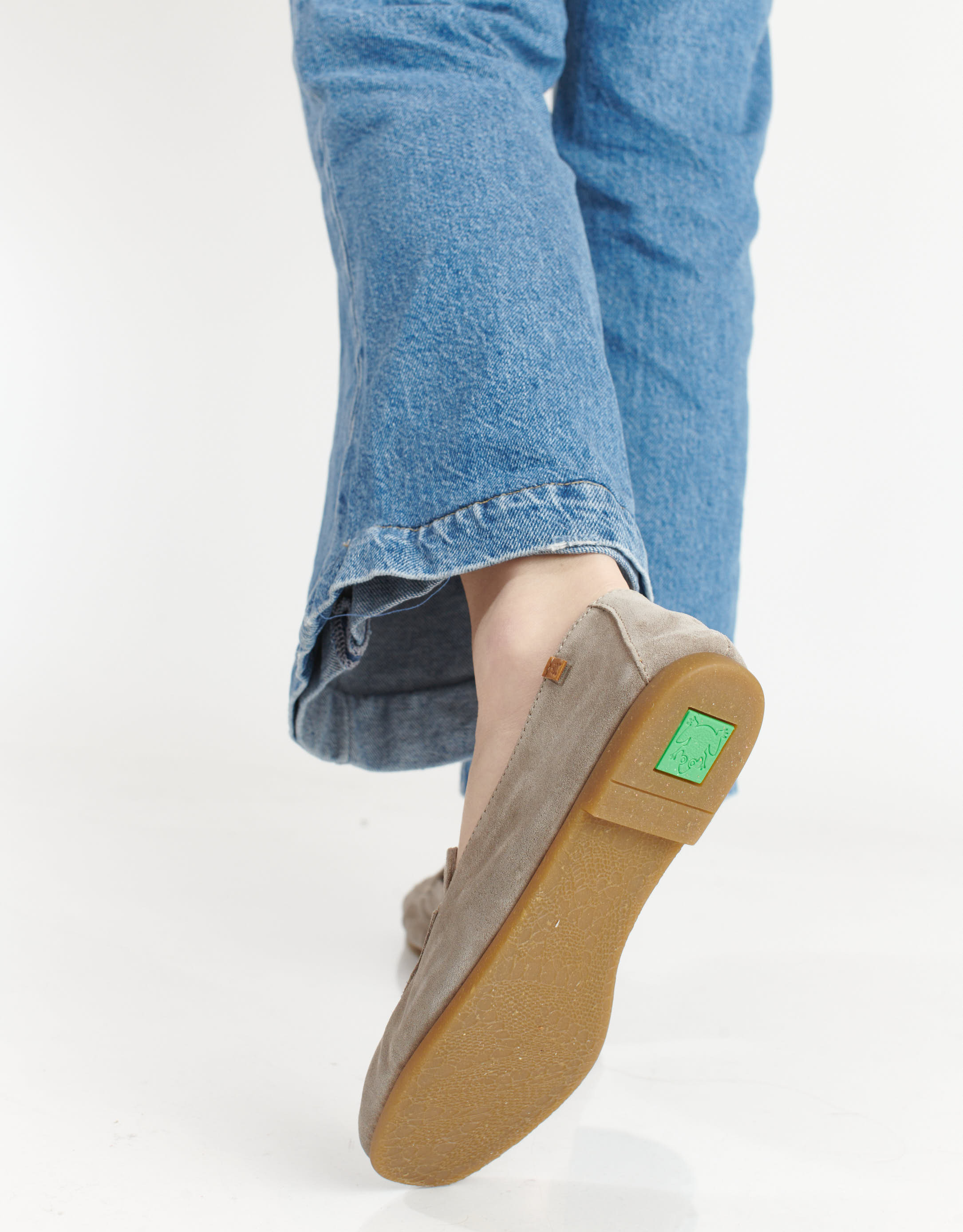 נעלי נשים - El Naturalista - מוקסינים CROCHE - אפור4