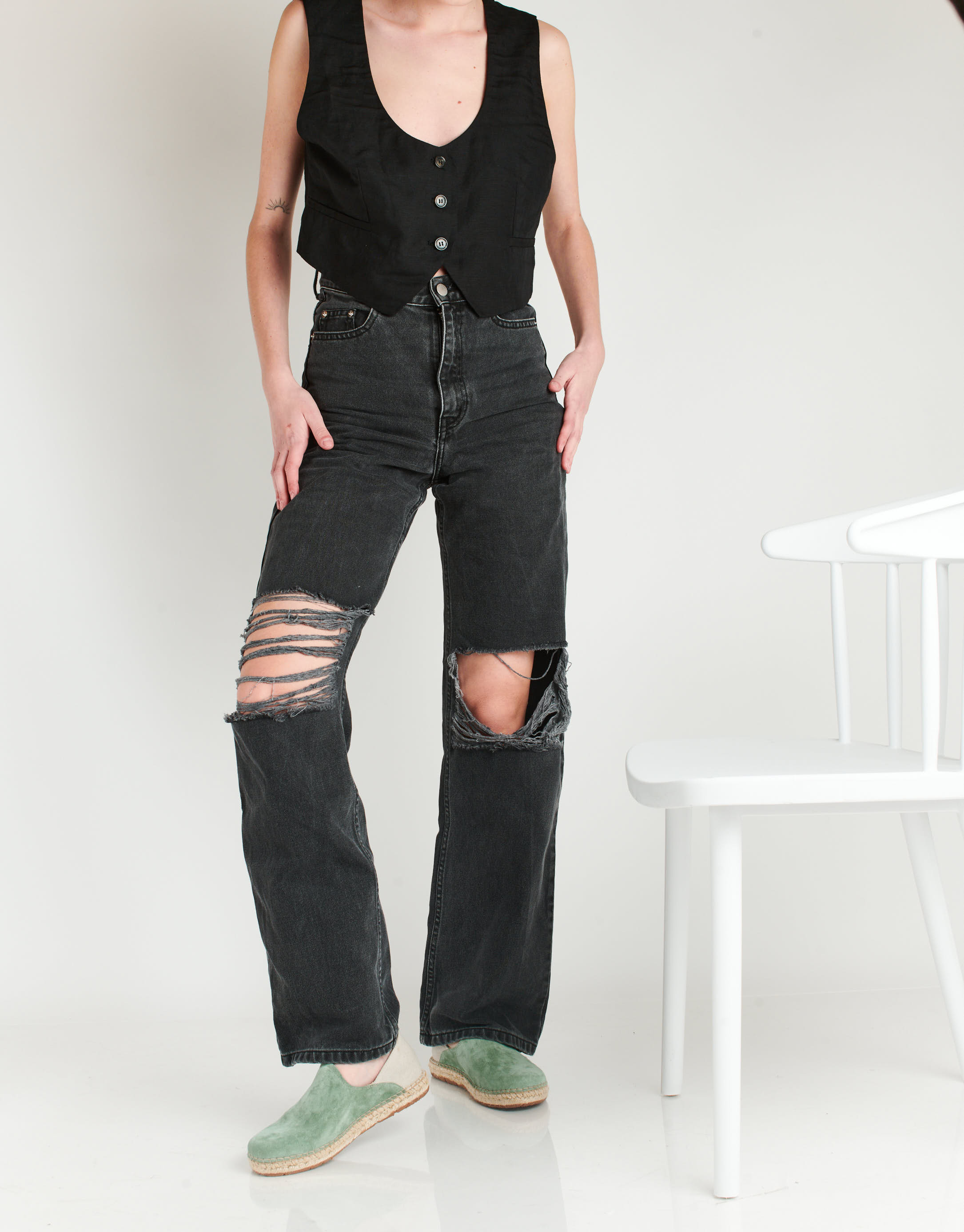 נעלי נשים - El Naturalista - נעלי מוקסין CAMPOS - ירוק4