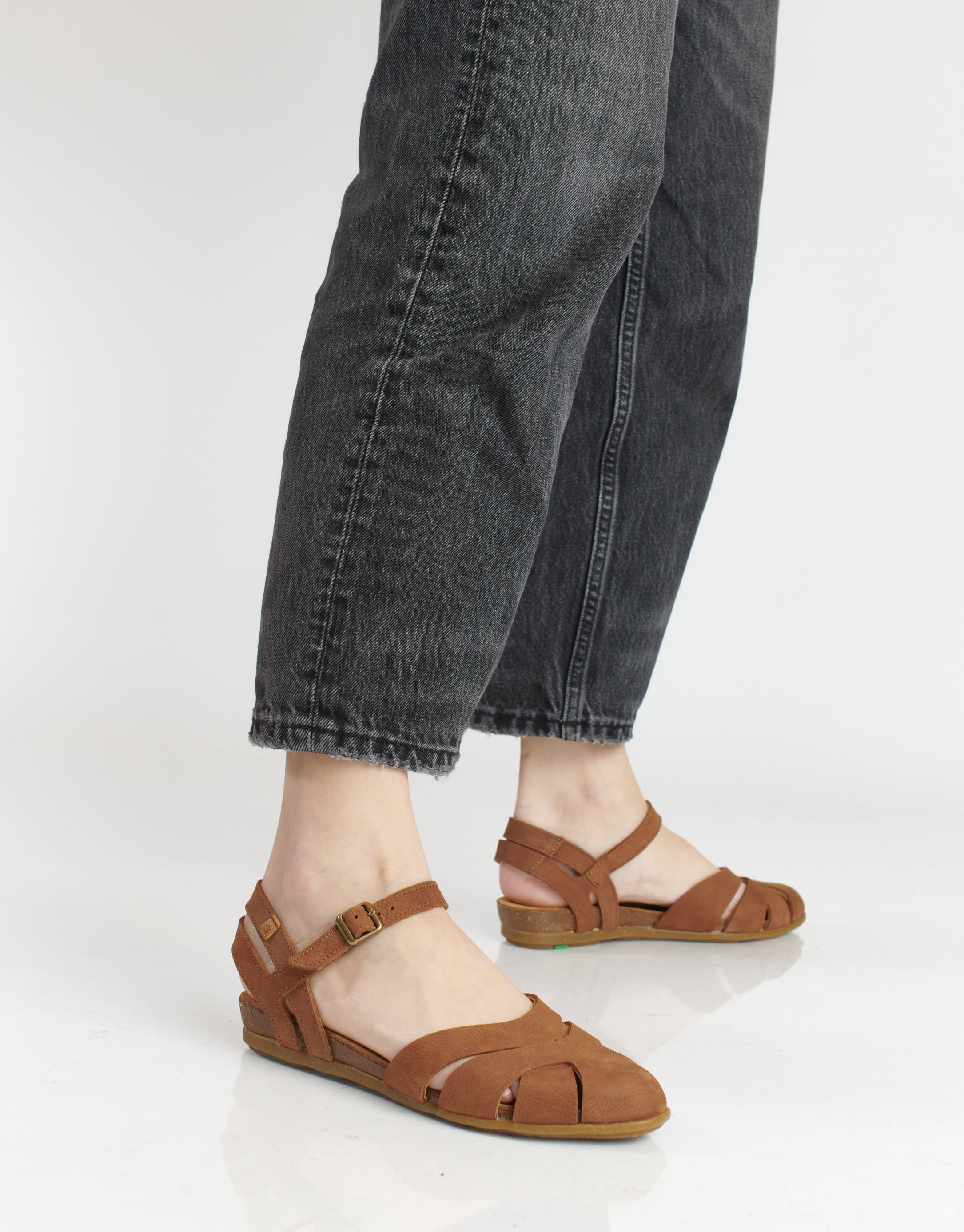 נעלי נשים - El Naturalista - סנדלי עור  STELLA - חום4