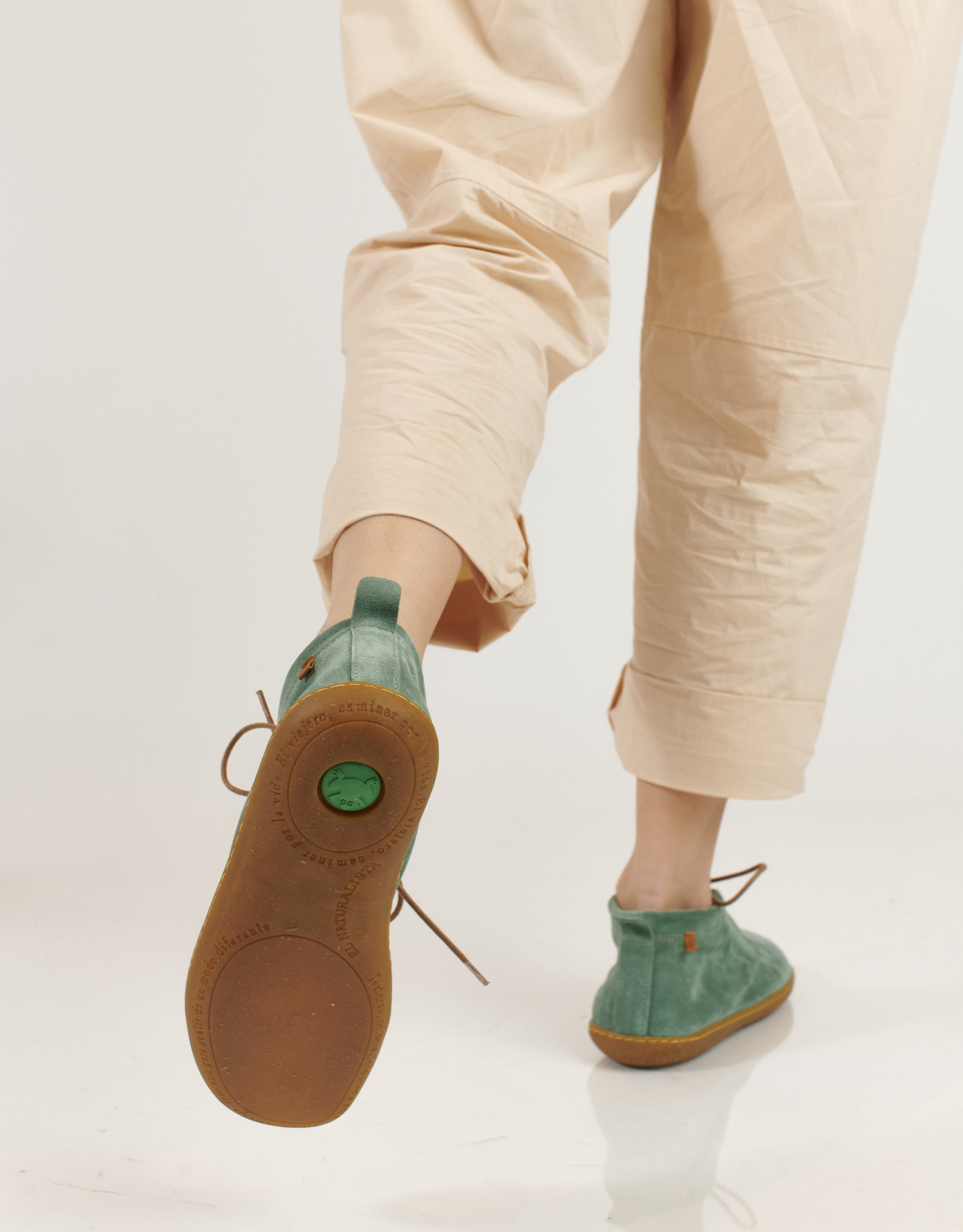 נעלי נשים - El Naturalista - נעליים שטוחות EL VIAJERO - ירוק4