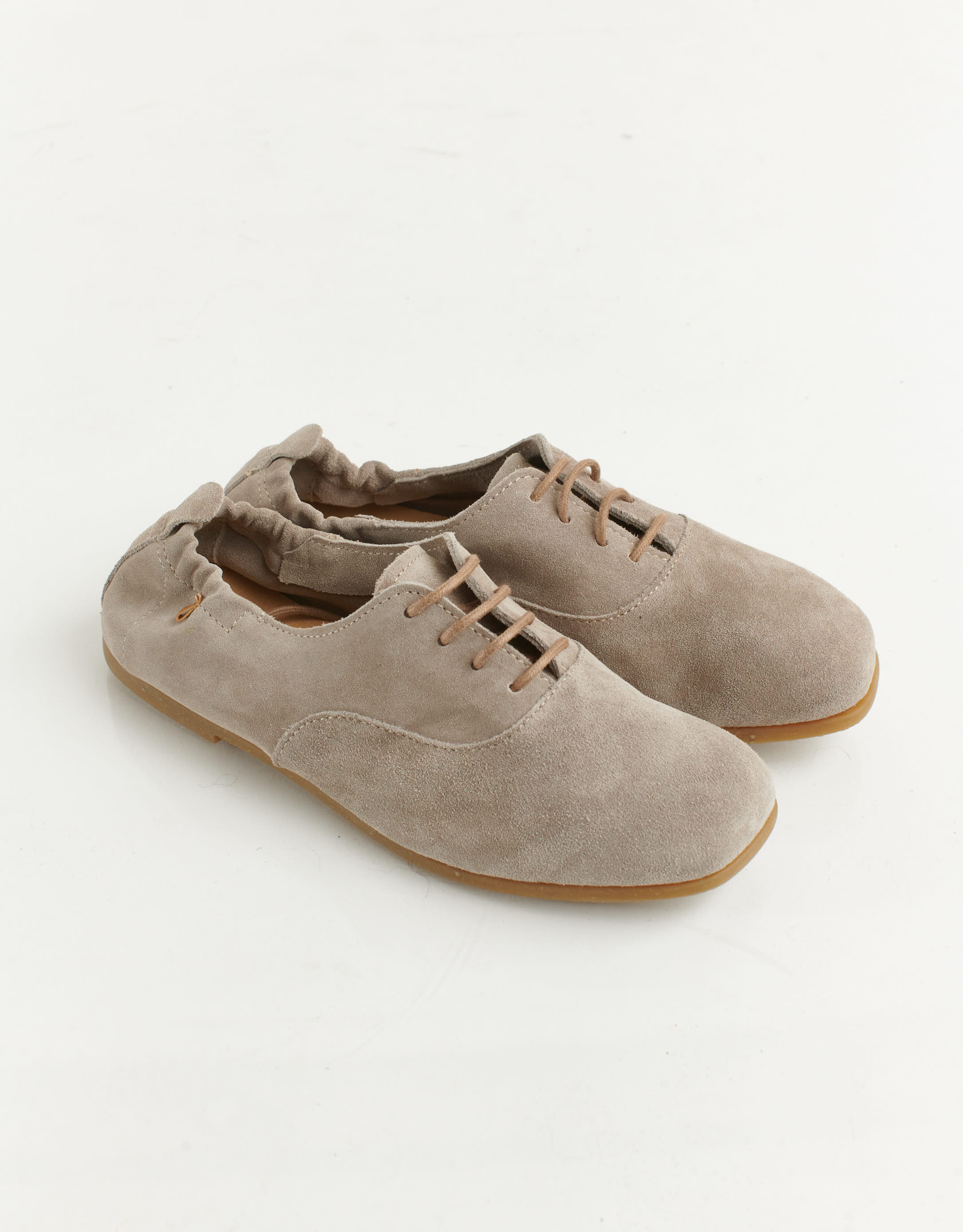 נעלי נשים - El Naturalista - נעלי עור שטוחות CROCHE - אפור2