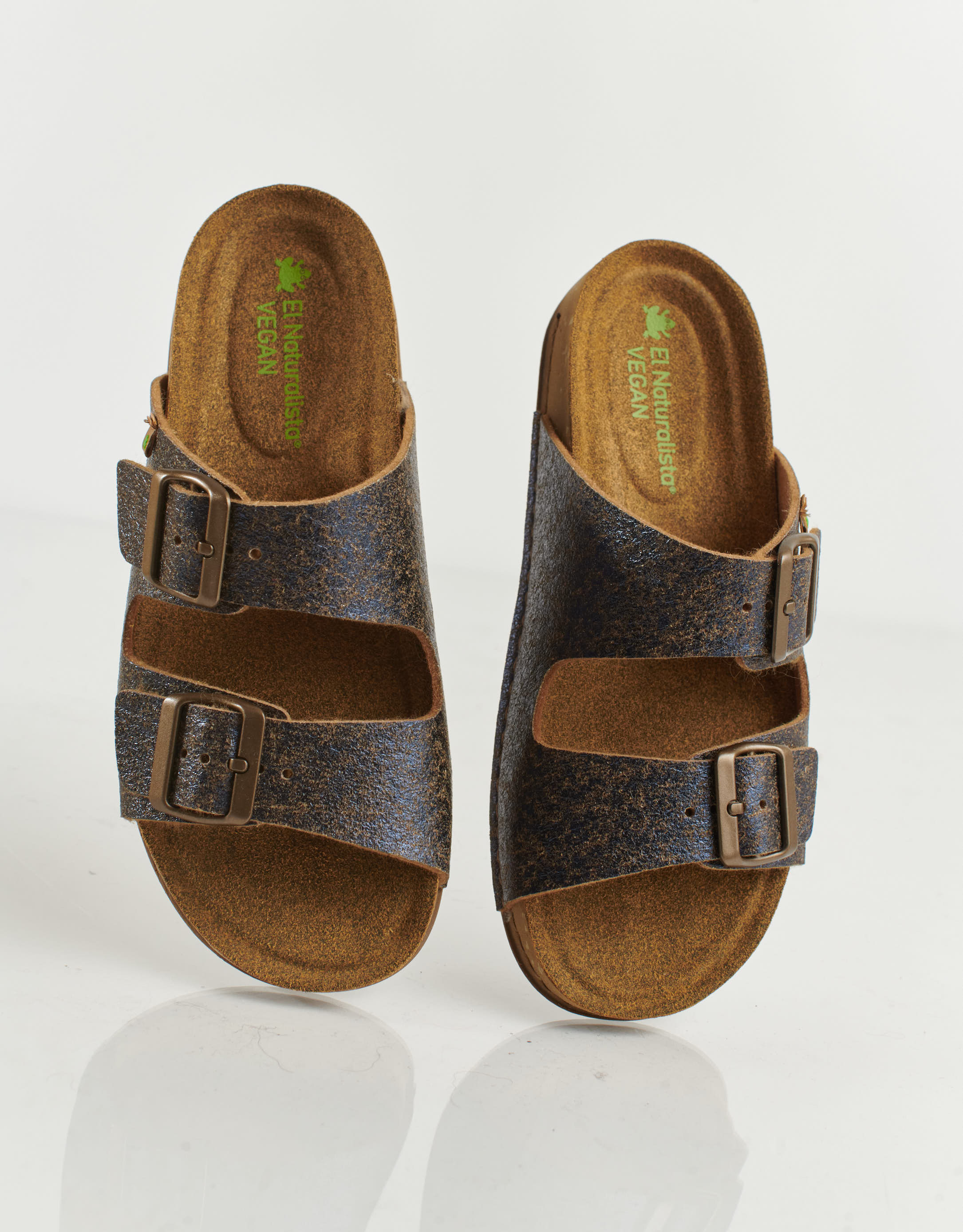 נעלי נשים - El Naturalista - כפכפים טבעוניים BALANCE - כחול2