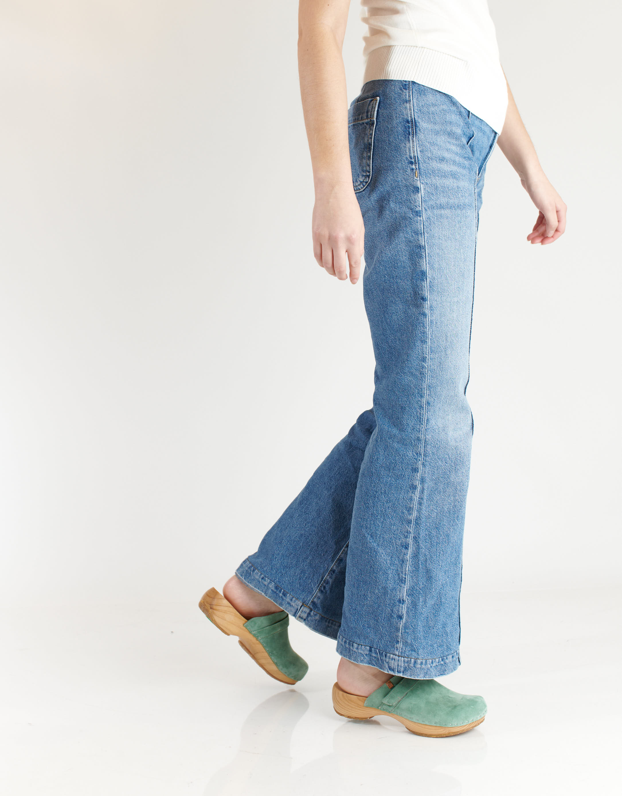 נעלי נשים - El Naturalista - כפכפי עץ SHOKUNIN - ירוק3