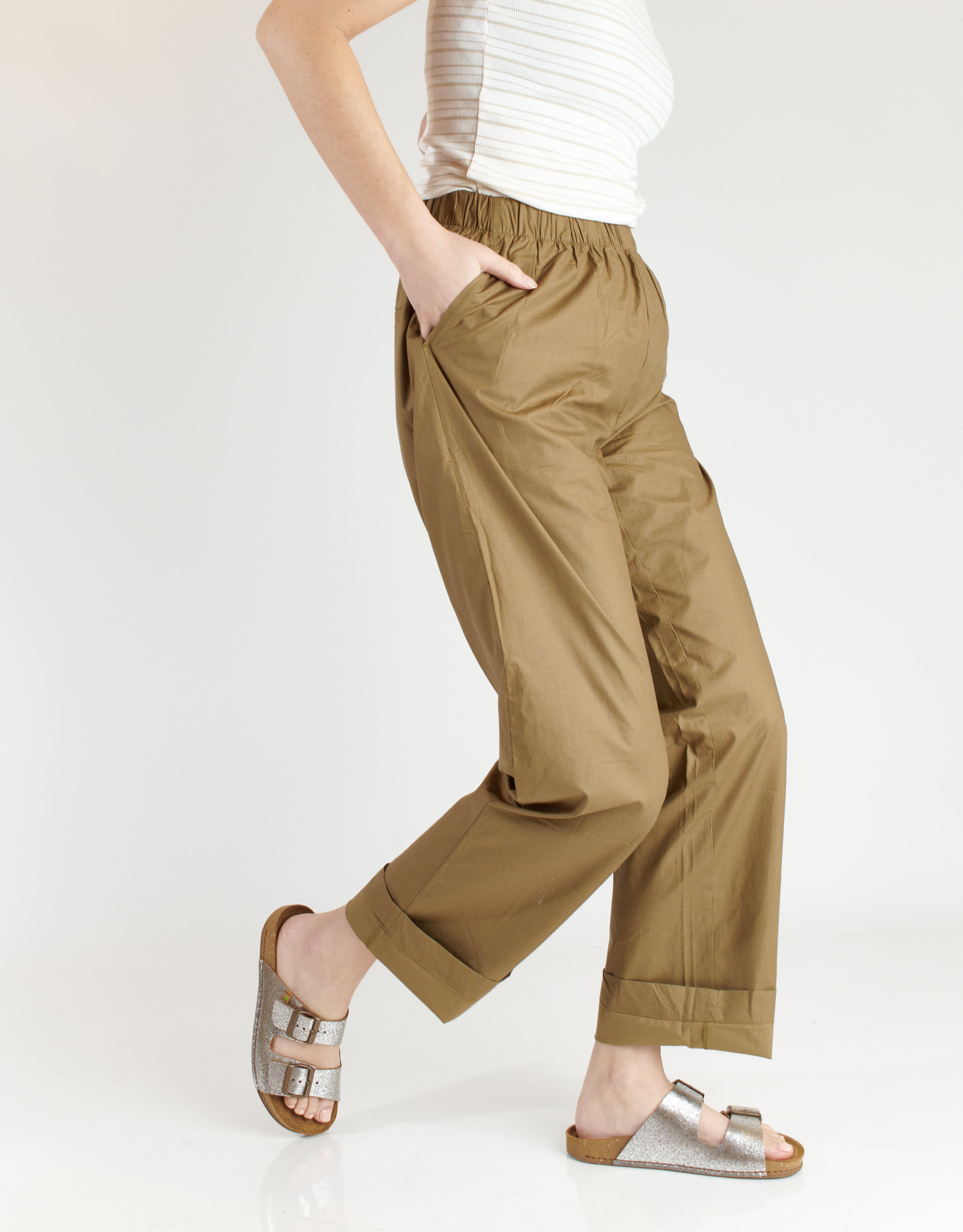 נעלי נשים - El Naturalista - כפכפים טבעוניים BALANCE - אפור מטאלי3