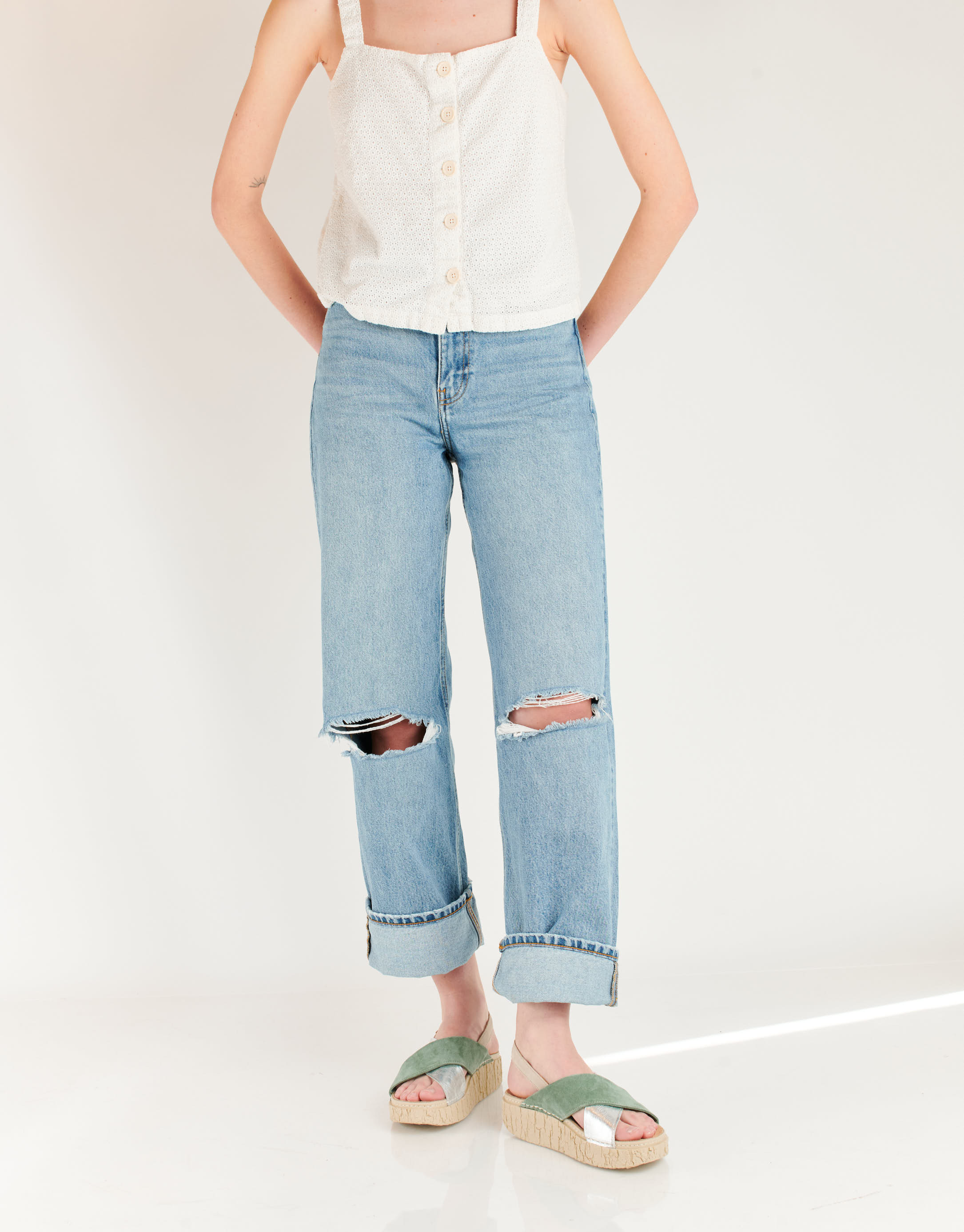 נעלי נשים - El Naturalista - סנדלי איקס SHINRIN - ירוק2