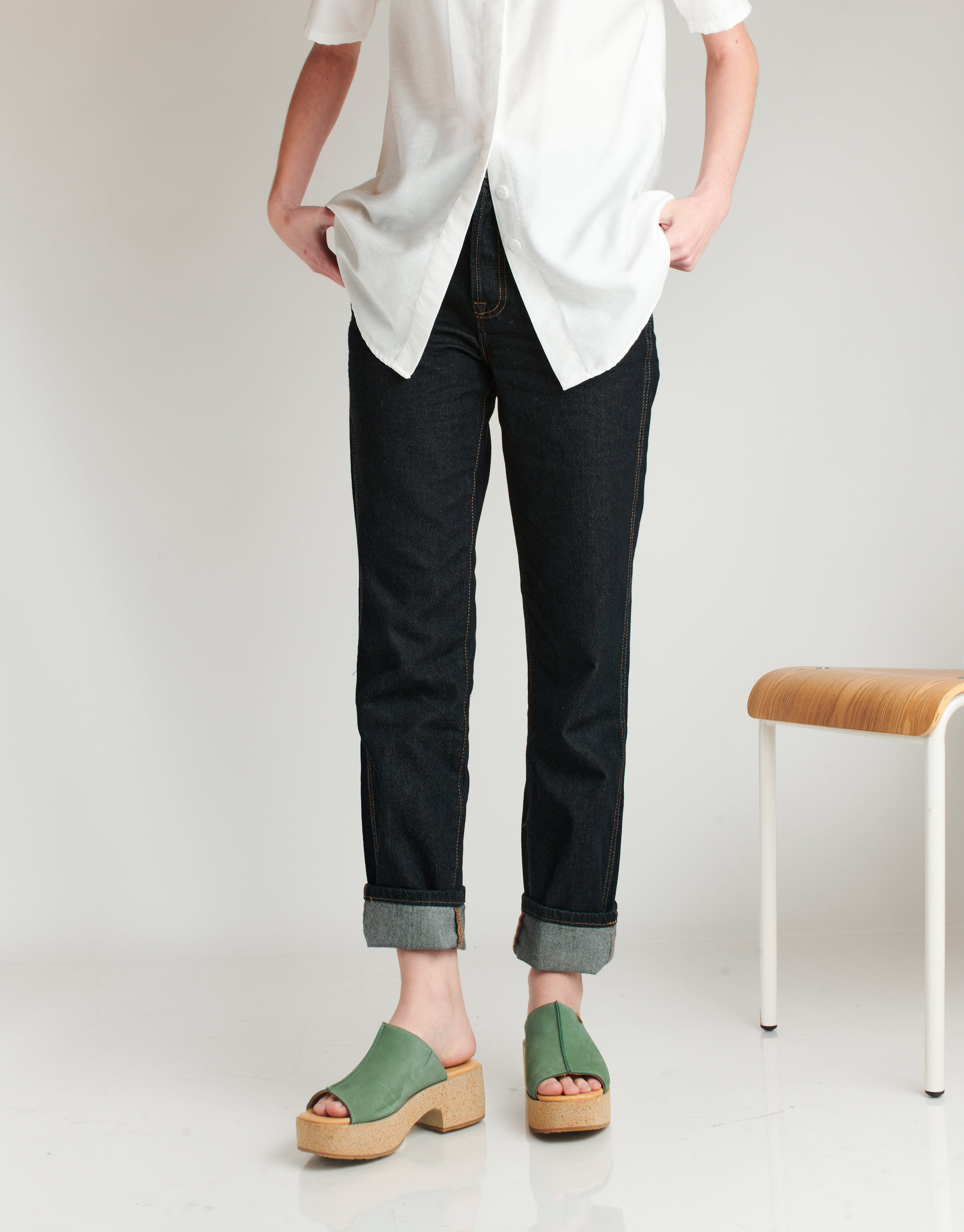 נעלי נשים - El Naturalista - כפכפי פלטפורמה ARBEQUINA - ירוק3