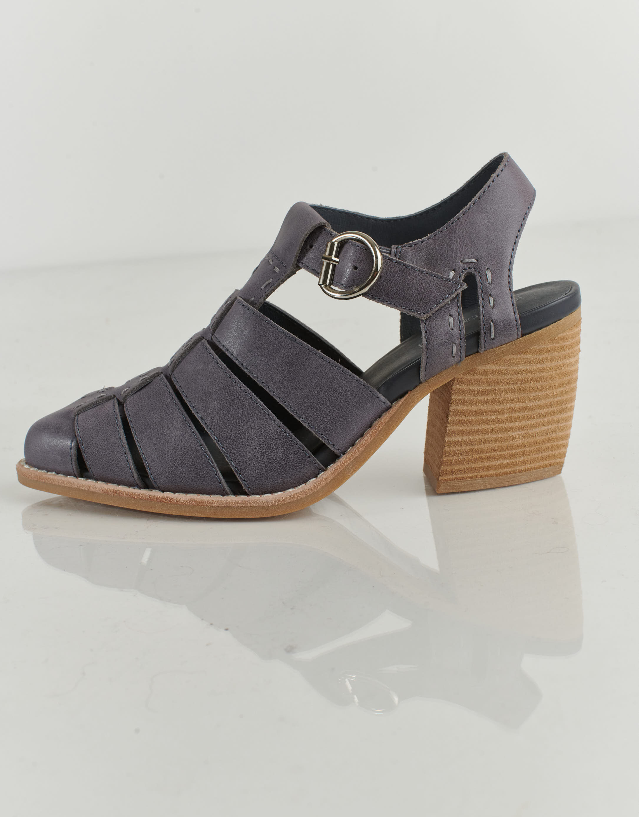 נעלי נשים - Jeffrey Campbell - סנדלי עקב סגורים ANGORA - כחול2