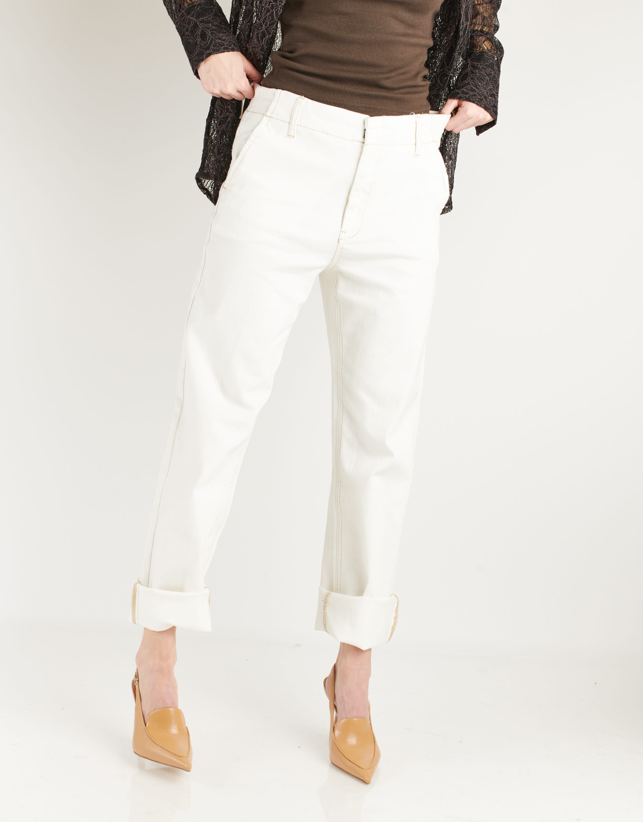 נעלי נשים - Jeffrey Campbell - סנדלי עקב ACCLAIMED - קאמל2