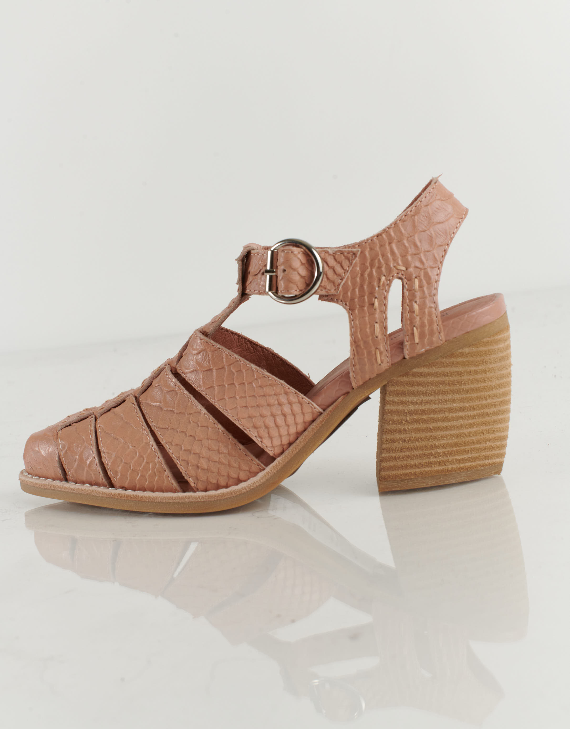 נעלי נשים - Jeffrey Campbell - סנדלי עקב ANGORA - ורוד4