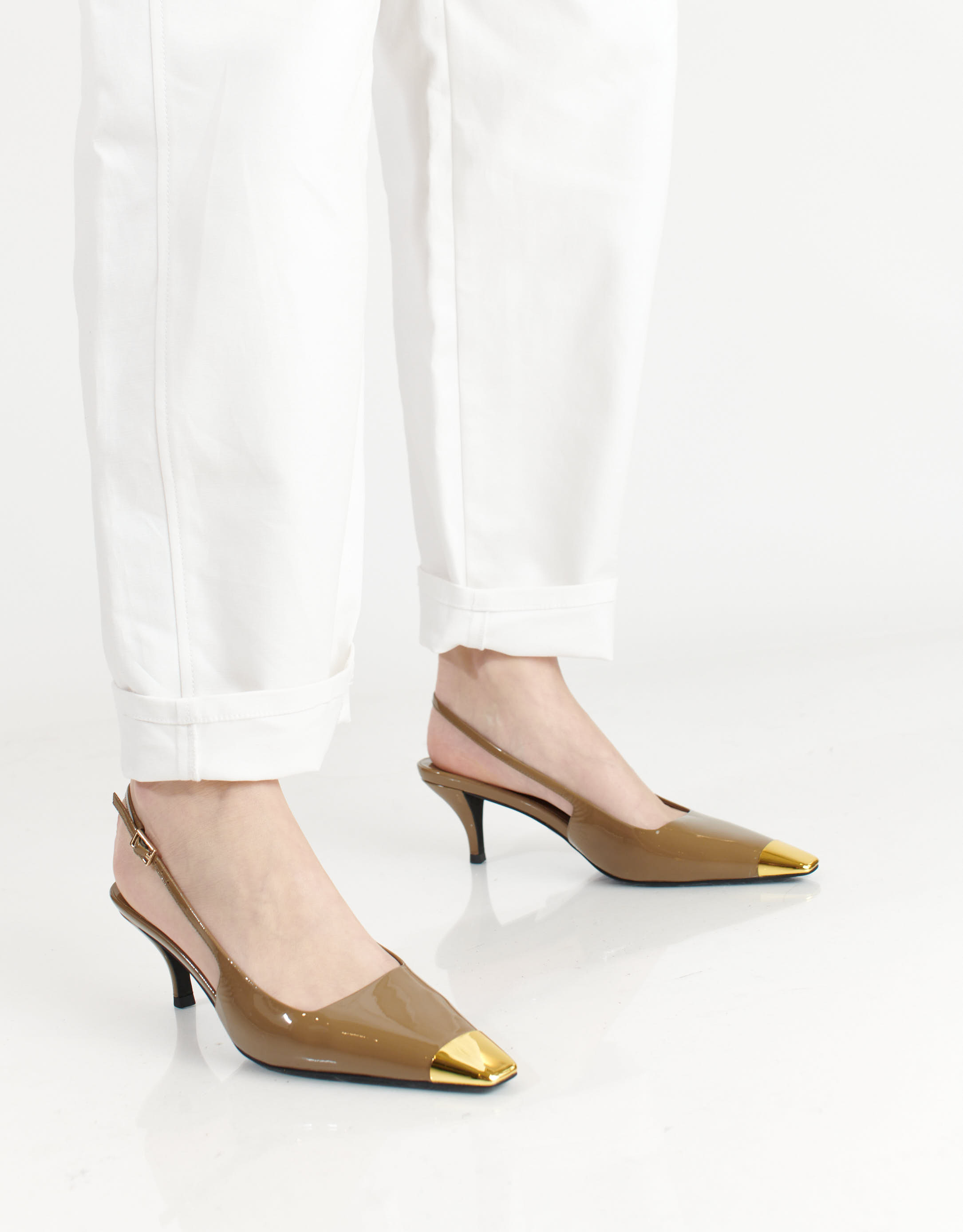 נעלי נשים - Jeffrey Campbell - נעלי סירה CULPRIT - חאקי