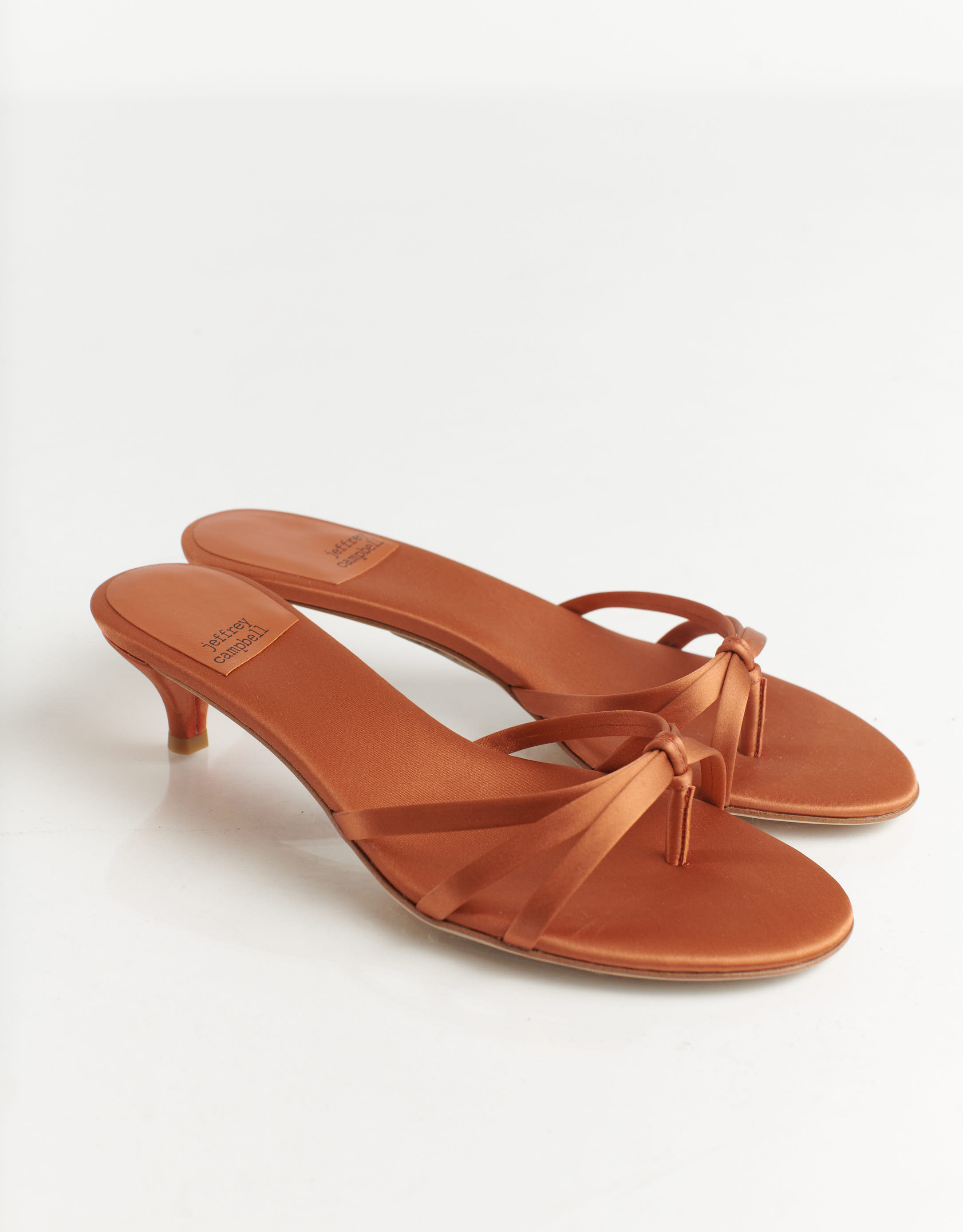 נעלי נשים - Jeffrey Campbell - כפכפי עקב DORETTA - כתום4