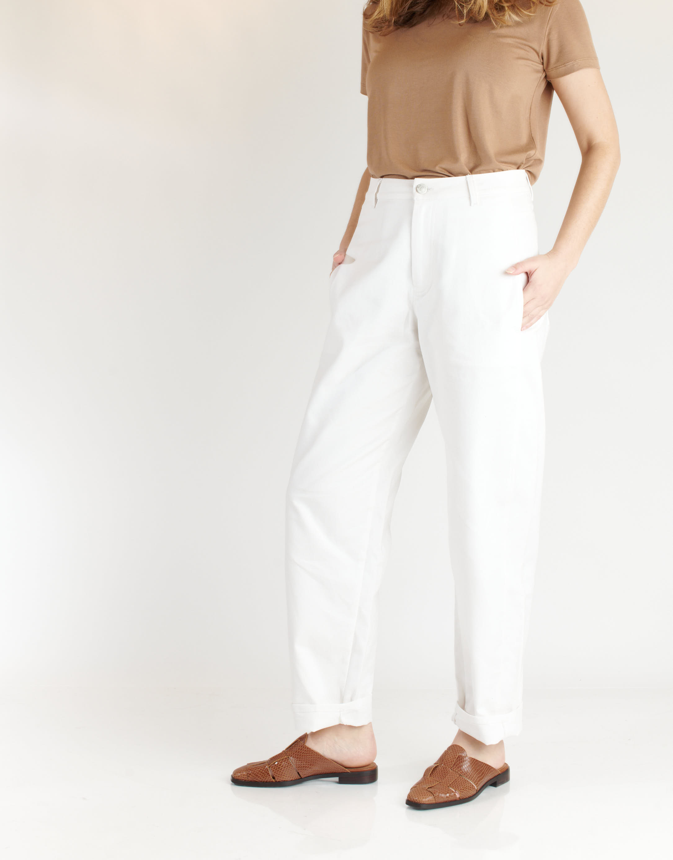 נעלי נשים - Jeffrey Campbell - כפכפי מיולז EASTIN  נחש - חום3