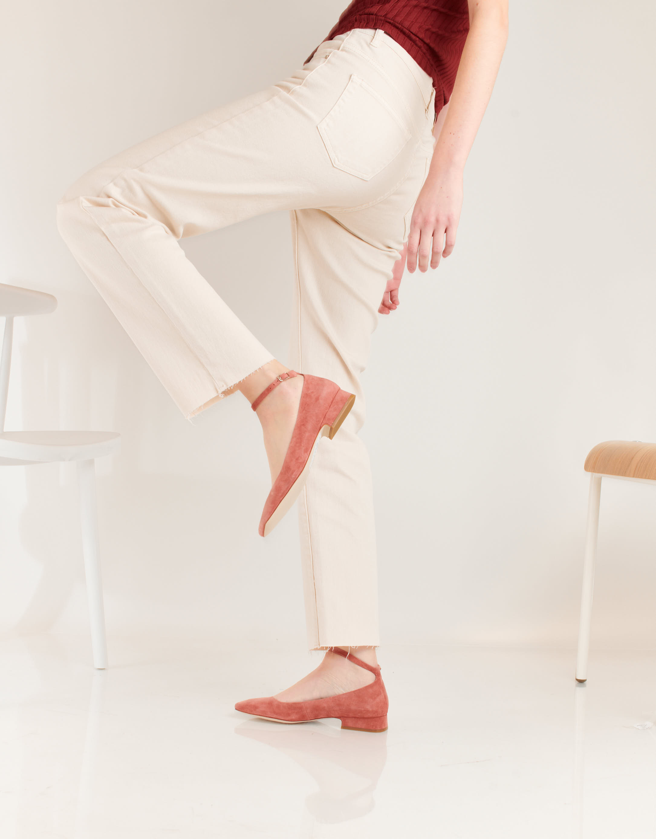 נעלי נשים - Jeffrey Campbell - נעלי סירה ENVIOUS - ורוד2