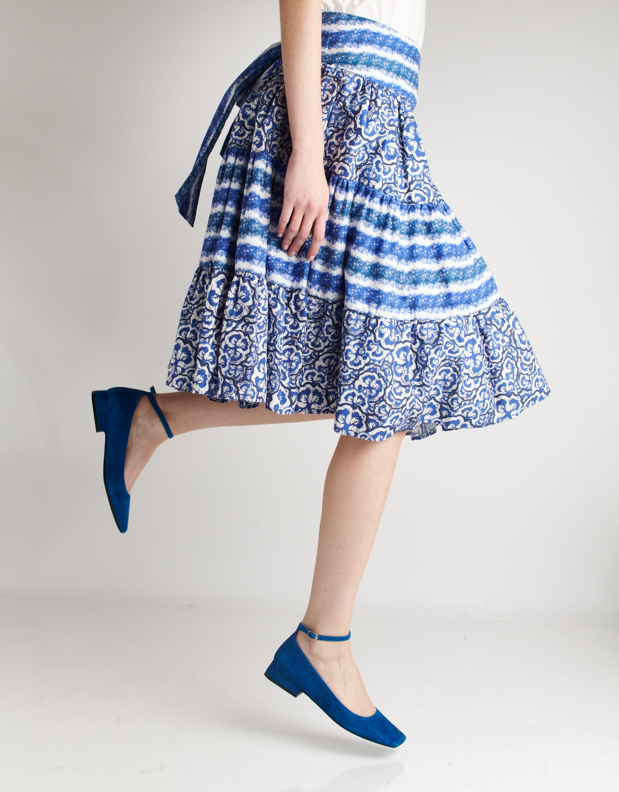 נעלי נשים - Jeffrey Campbell - נעלי סירה ENVIOUS - כחול2