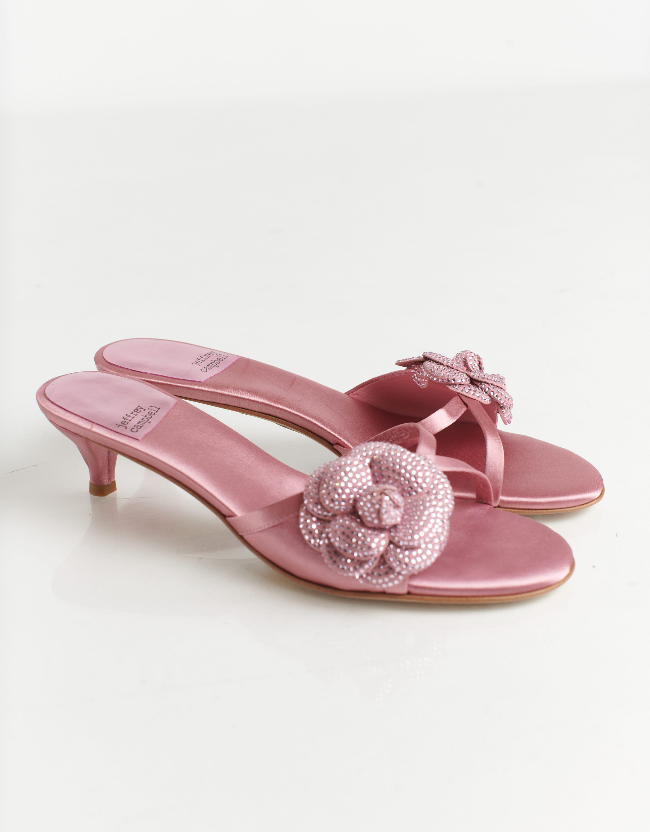 נעלי נשים - Jeffrey Campbell - כפכפי עקב GLORIOSA - ורוד4