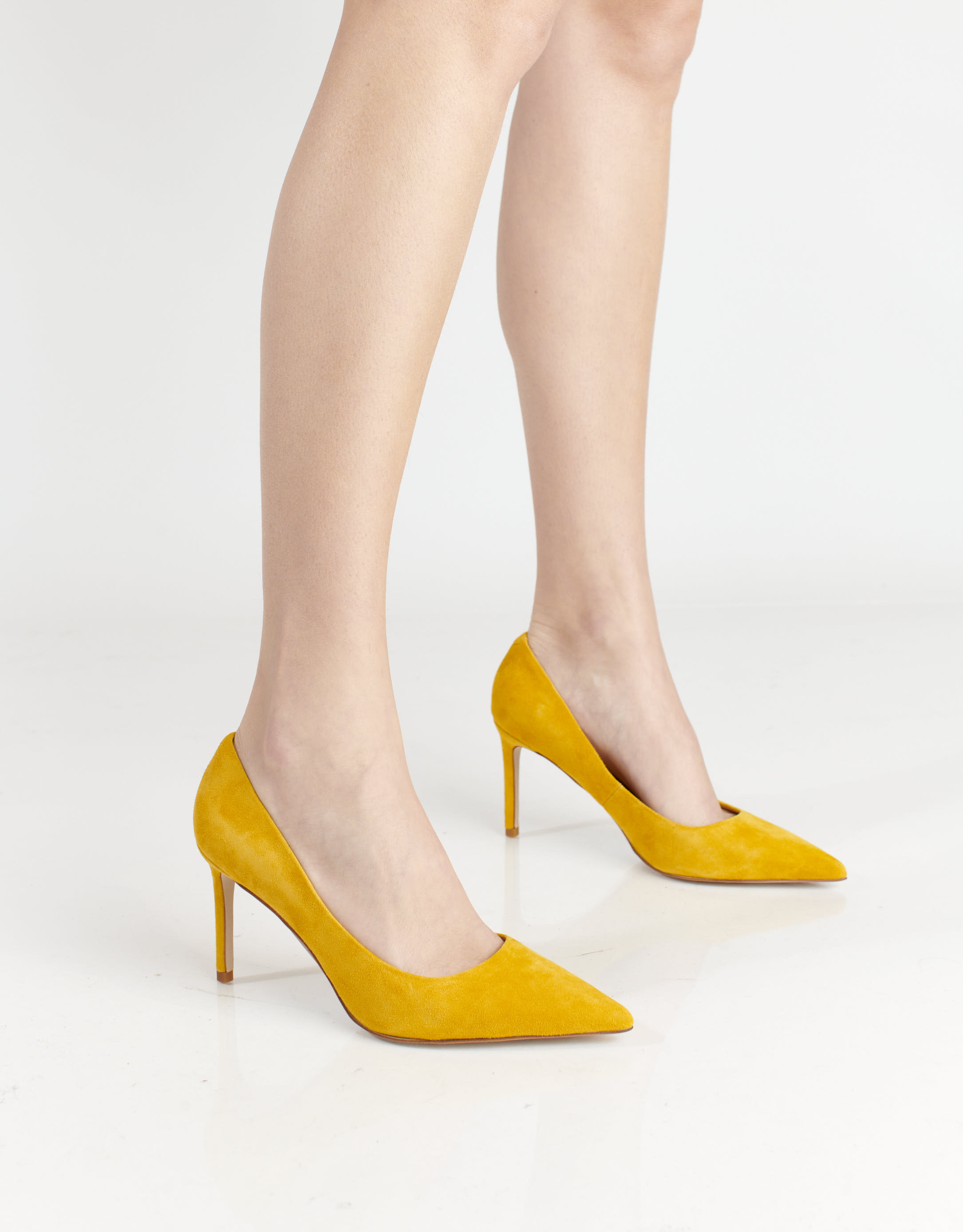 נעלי נשים - Jeffrey Campbell - נעלי סירה עם עקב NIKIA - צהוב2