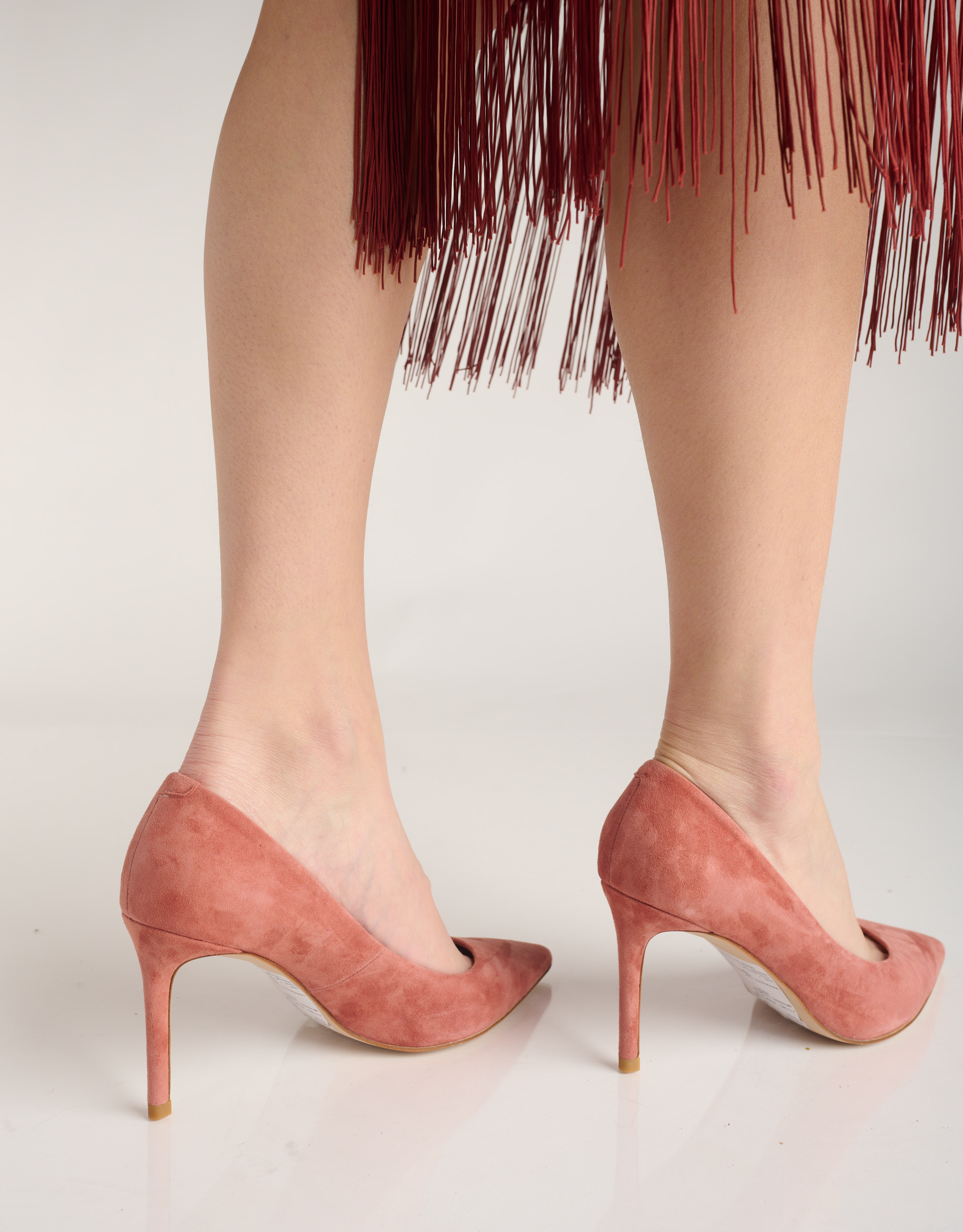 נעלי נשים - Jeffrey Campbell - נעלי סירה עם עקב NIKIA - אפרסק4