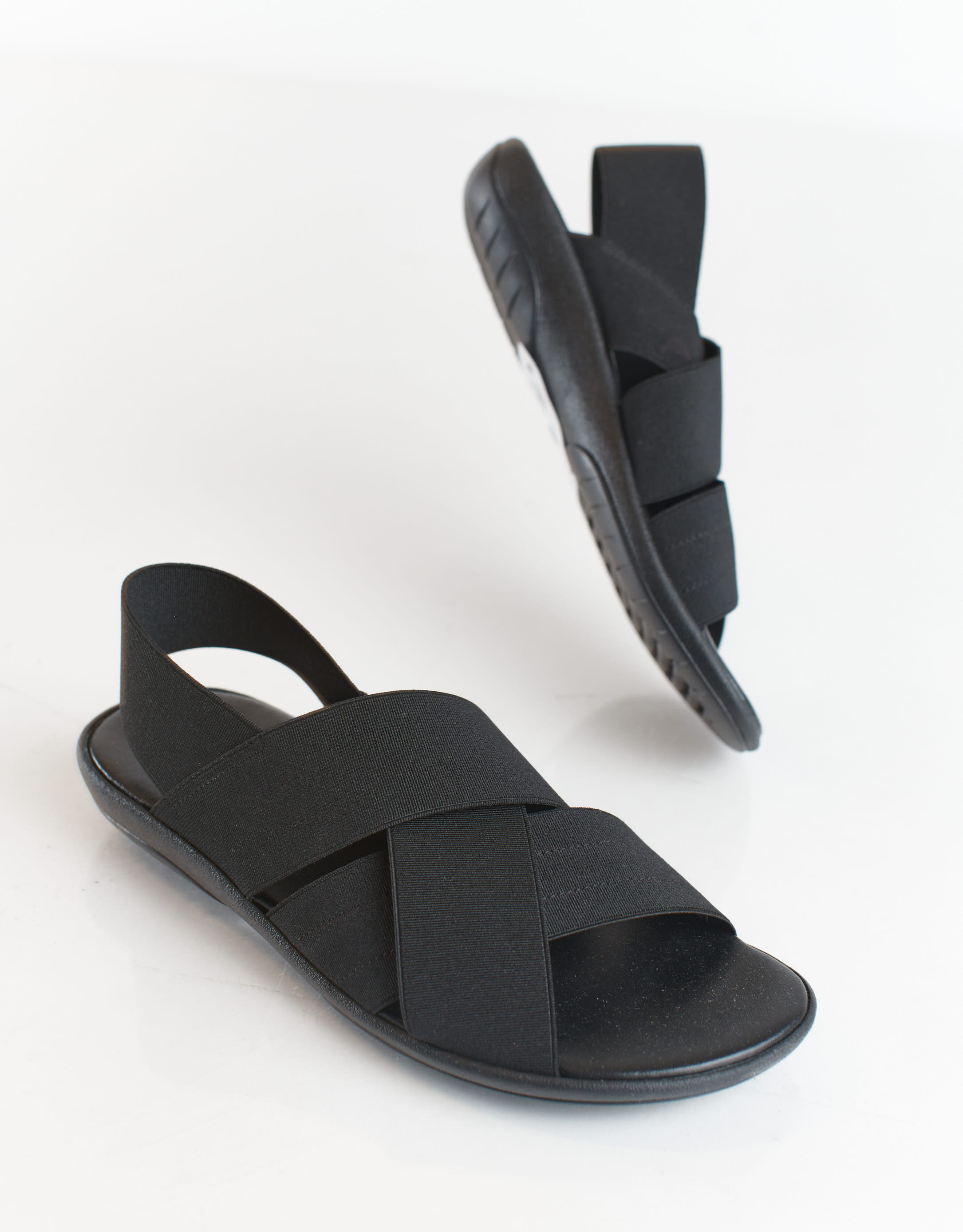 נעלי נשים - NR Rapisardi - סנדלי גומיות CRUB BLACK - שחור4