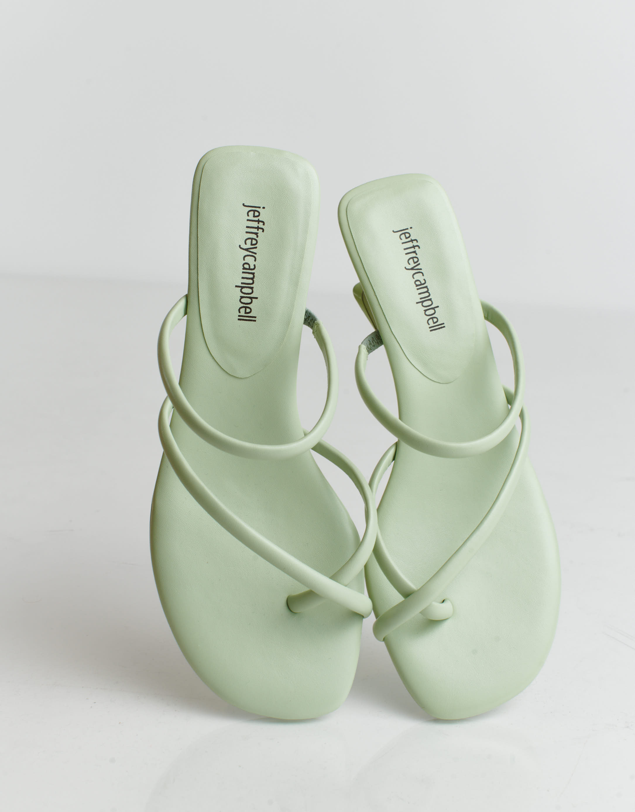 נעלי נשים - Jeffrey Campbell - כפכפי רצועות LELIA - ירוק2