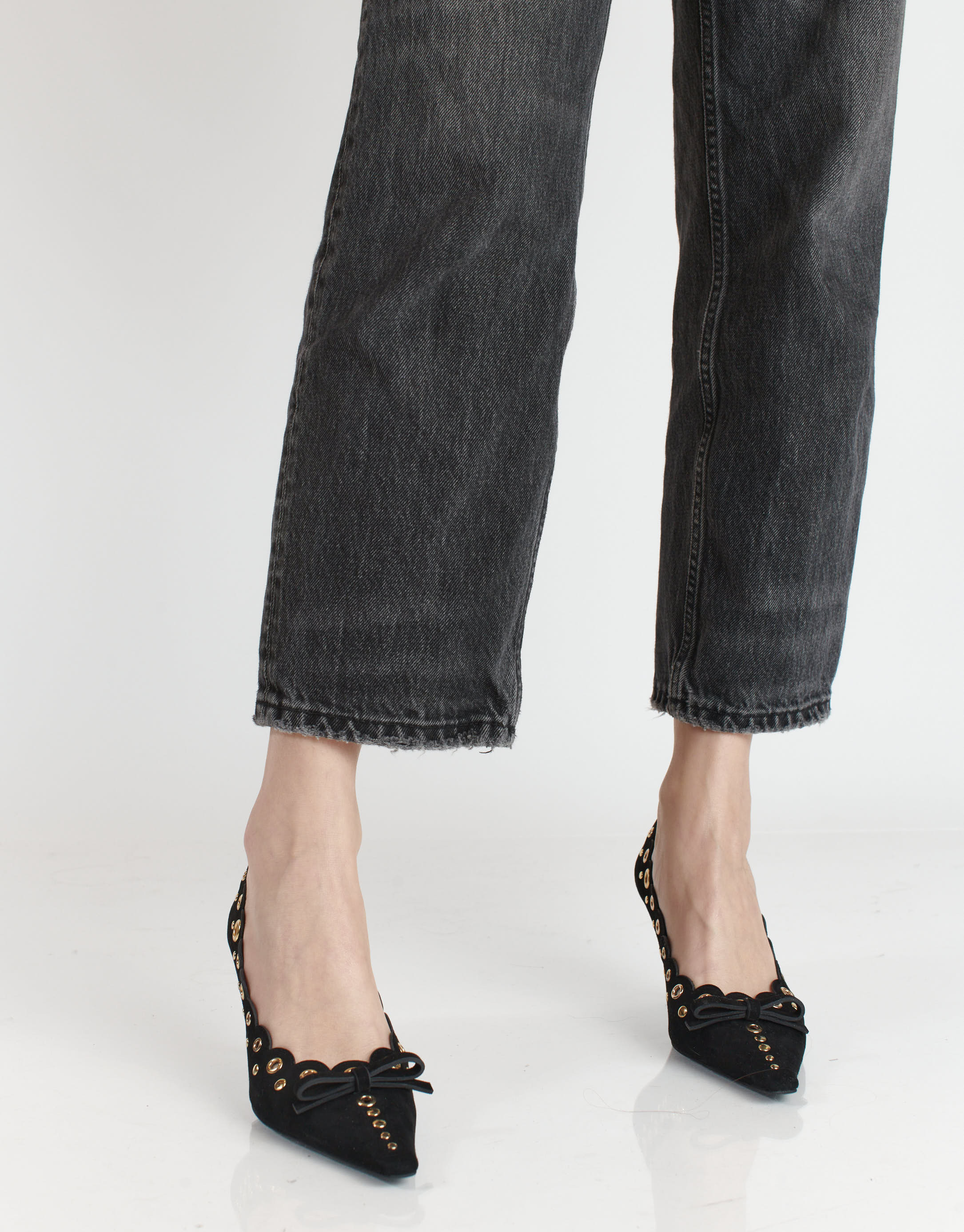 נעלי נשים - Jeffrey Campbell - נעלי סירה עם עקב NOTION - שחור3