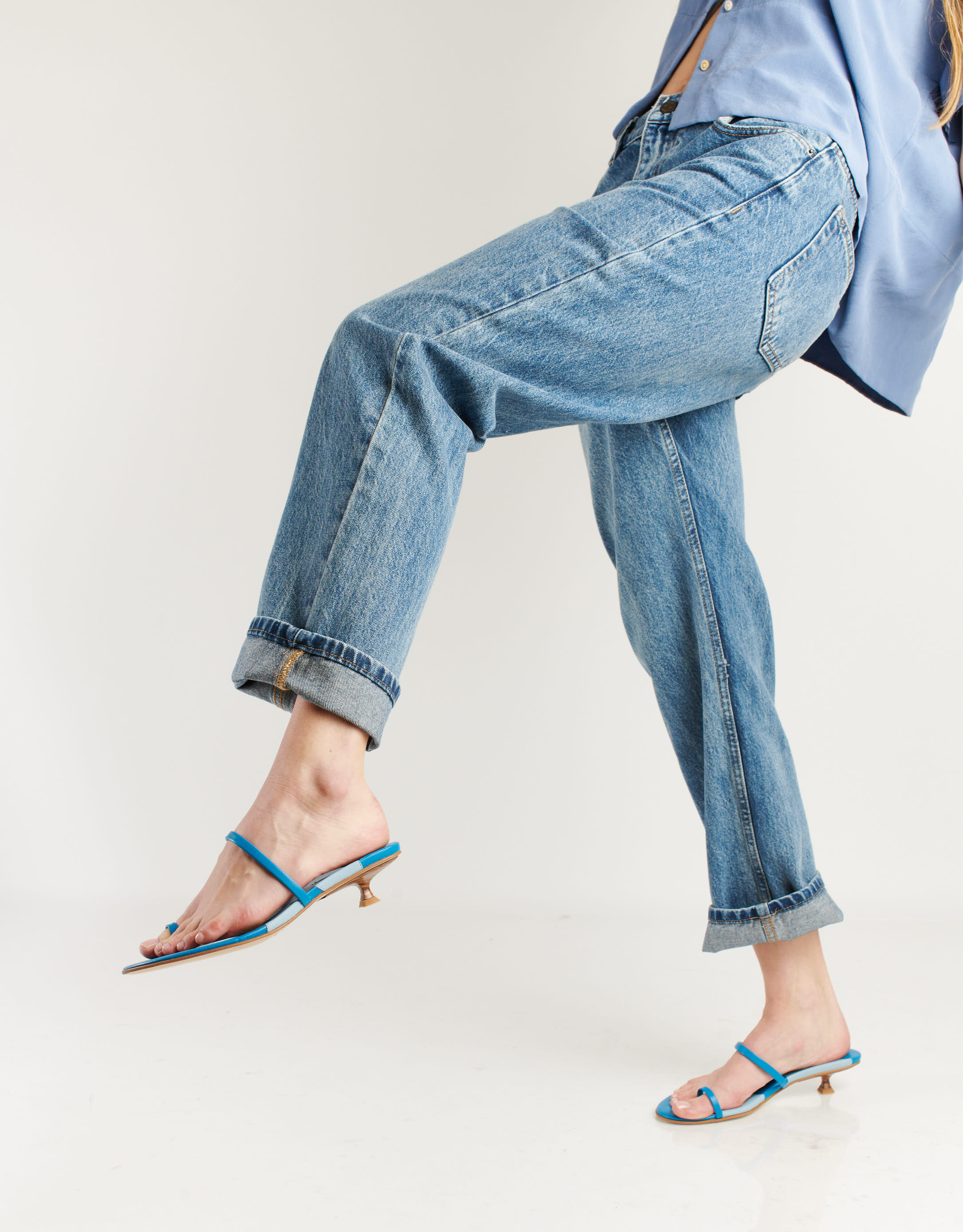 נעלי נשים - Jeffrey Campbell - כפכפים PHOSPHORUS - כחול2