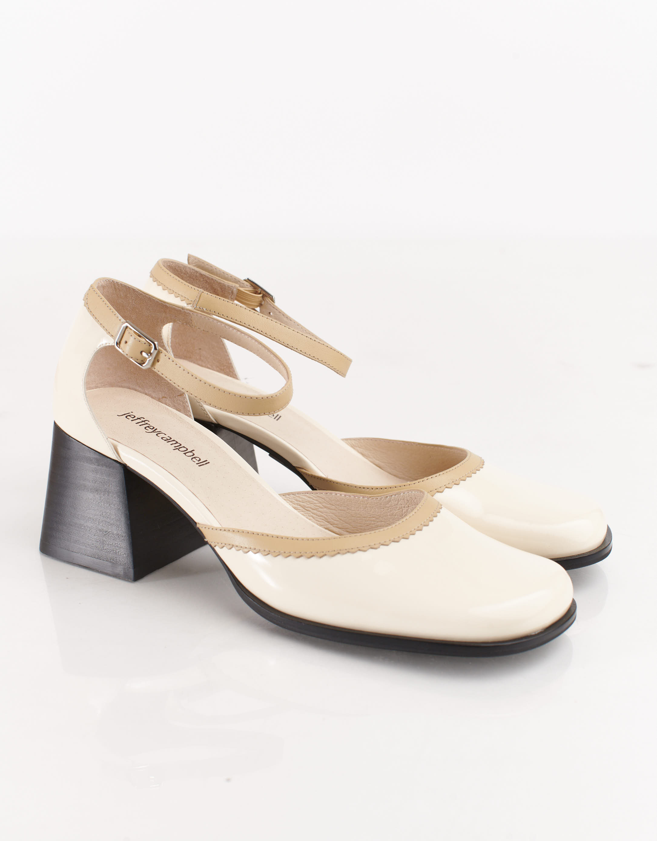 נעלי נשים - Jeffrey Campbell - נעלי בובה עם עקב SPELLING - אופוויט3