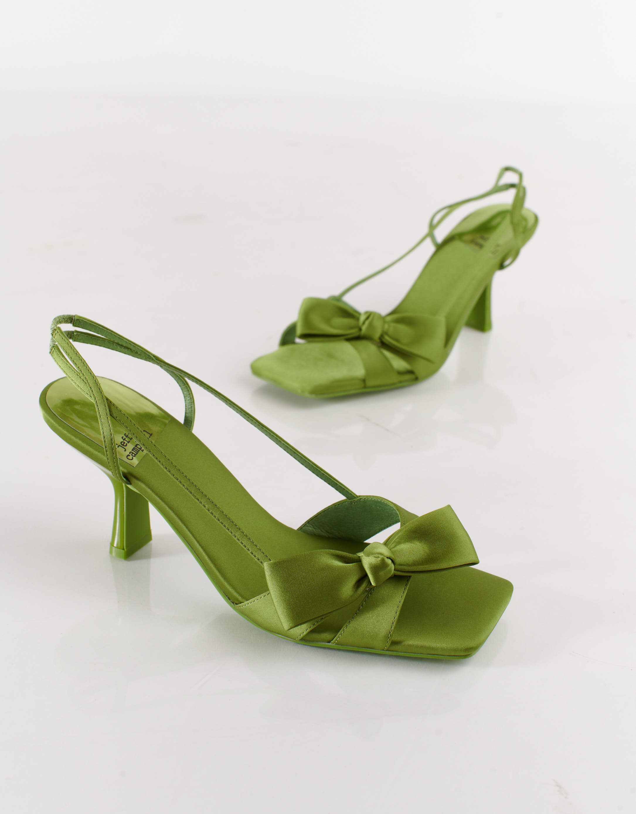 נעלי נשים - Jeffrey Campbell - סנדלי עקב TAKEBOW - ירוק2