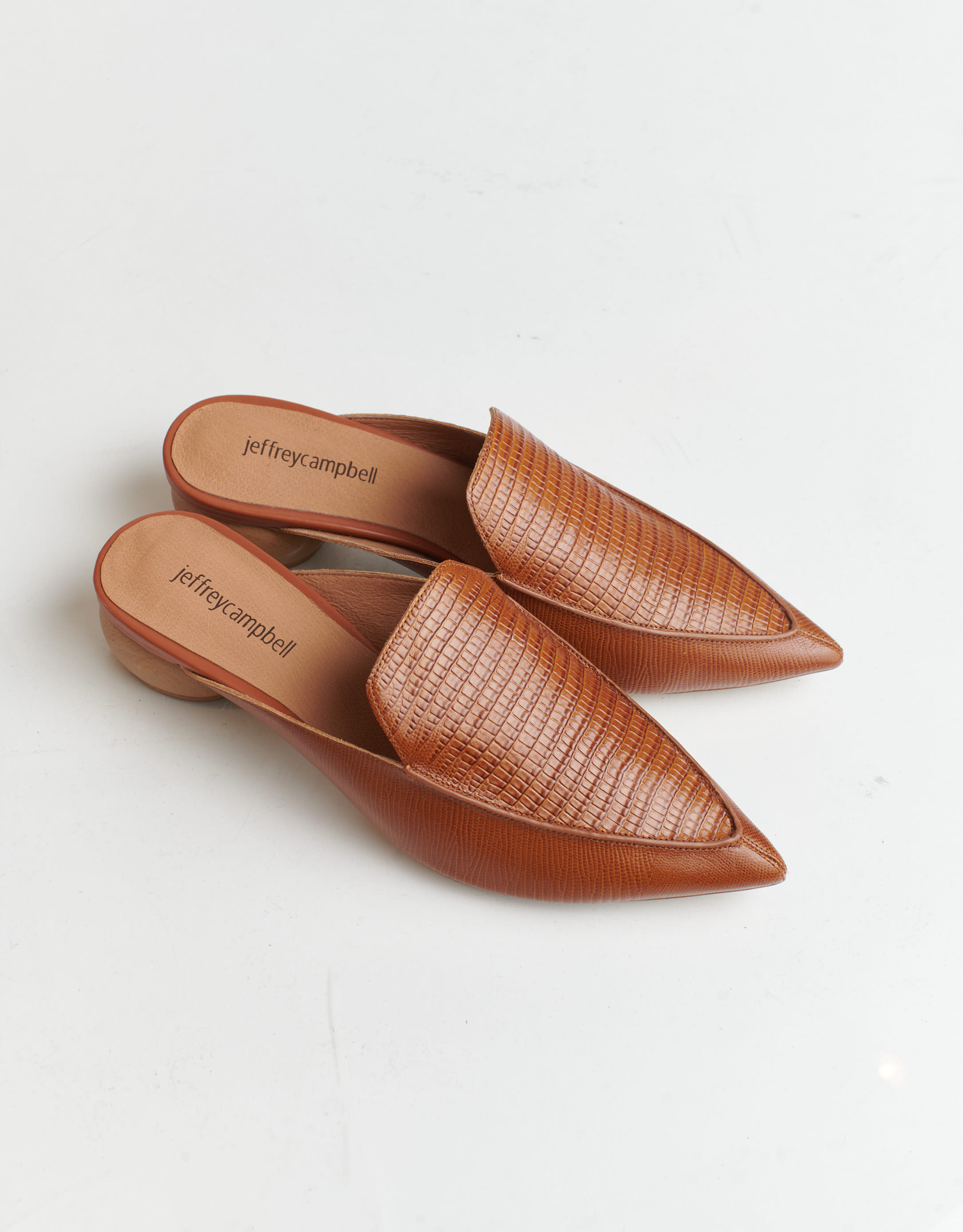 נעלי נשים - Jeffrey Campbell - כפכפי מיולז VIONIT - חום3