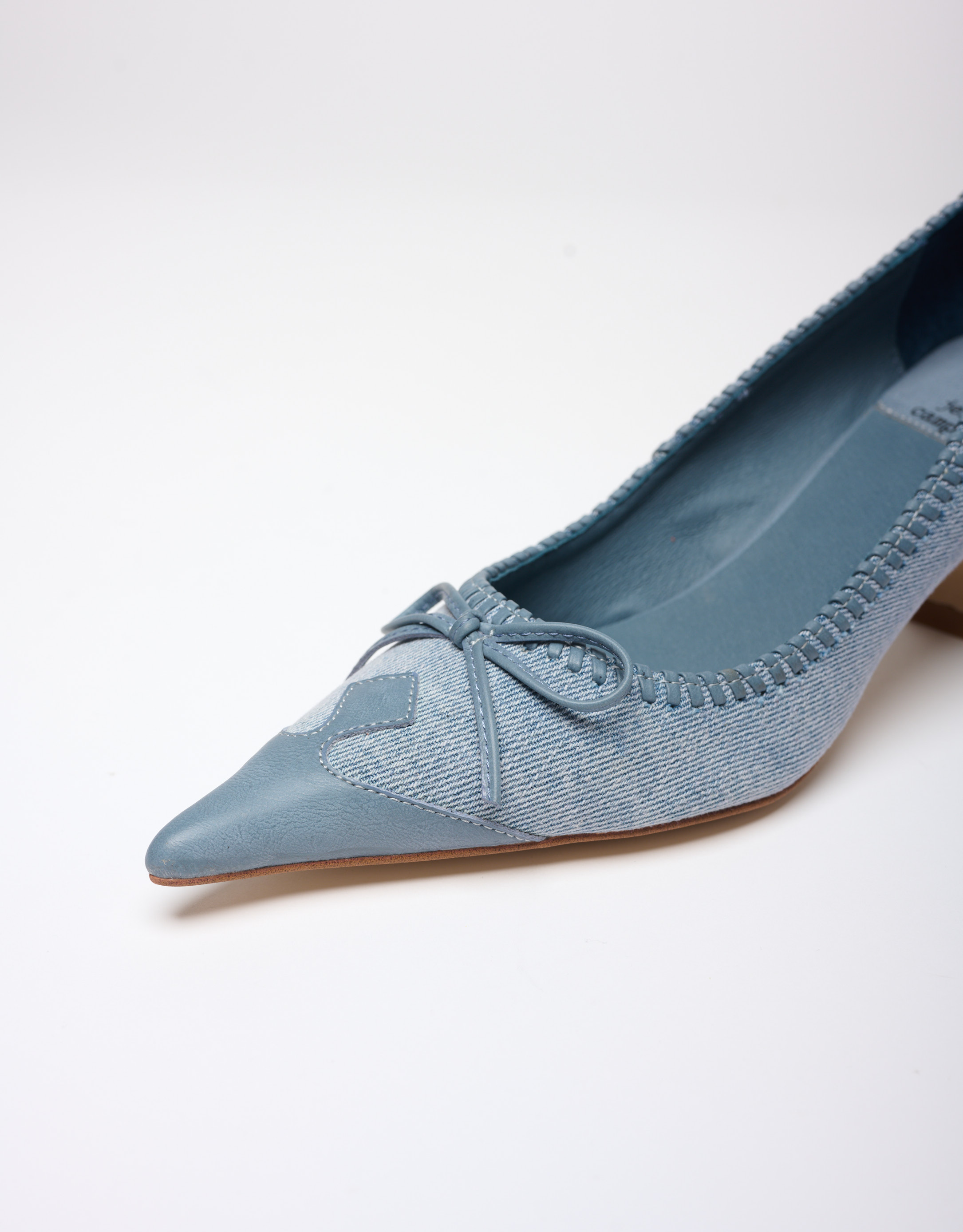 נעלי נשים - Jeffrey Campbell - נעלי סירה ג'ינס TORPEDO - כחול3