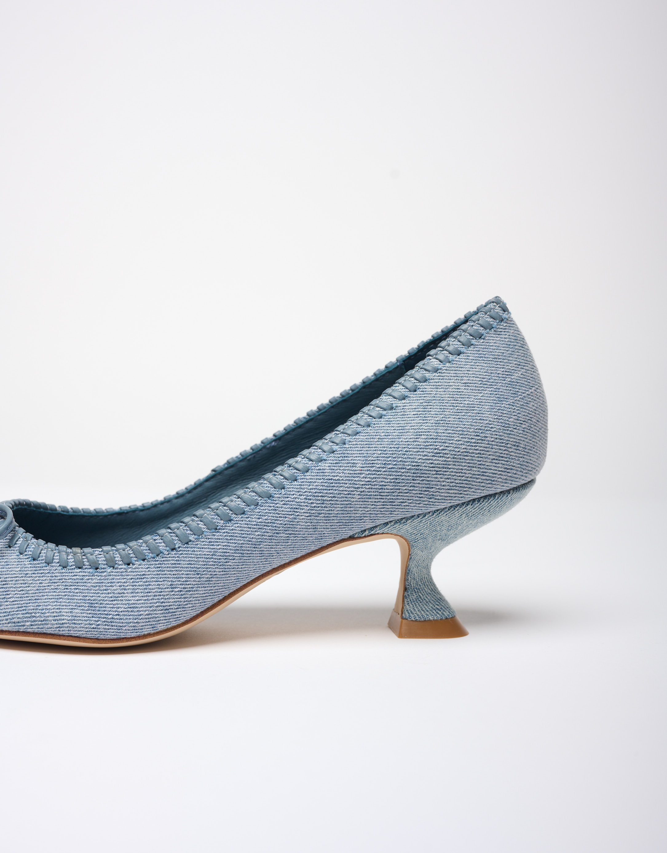 נעלי נשים - Jeffrey Campbell - נעלי סירה ג'ינס TORPEDO - כחול4