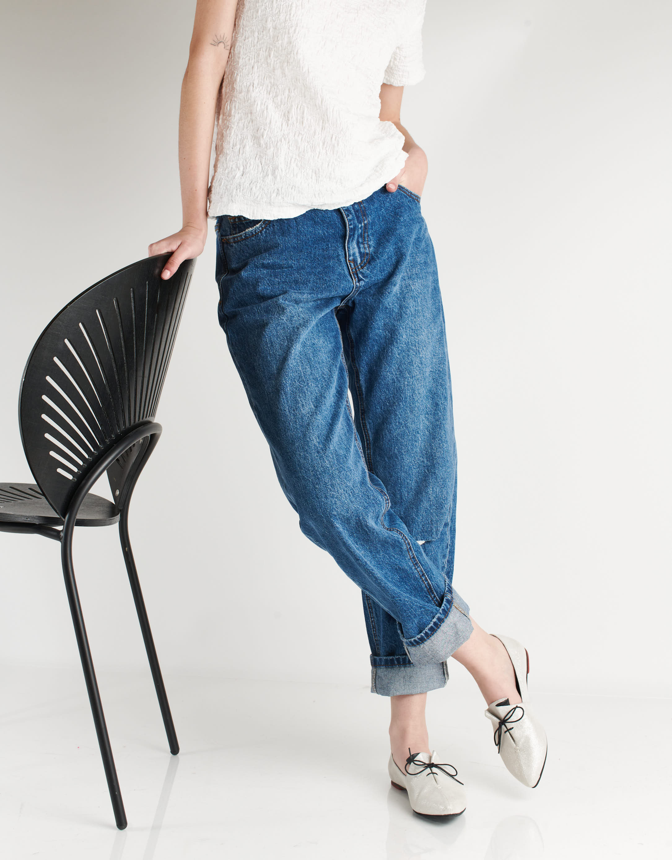 נעלי נשים - Yuko Imanishi - נעלי סירה RINA - פלטינה2