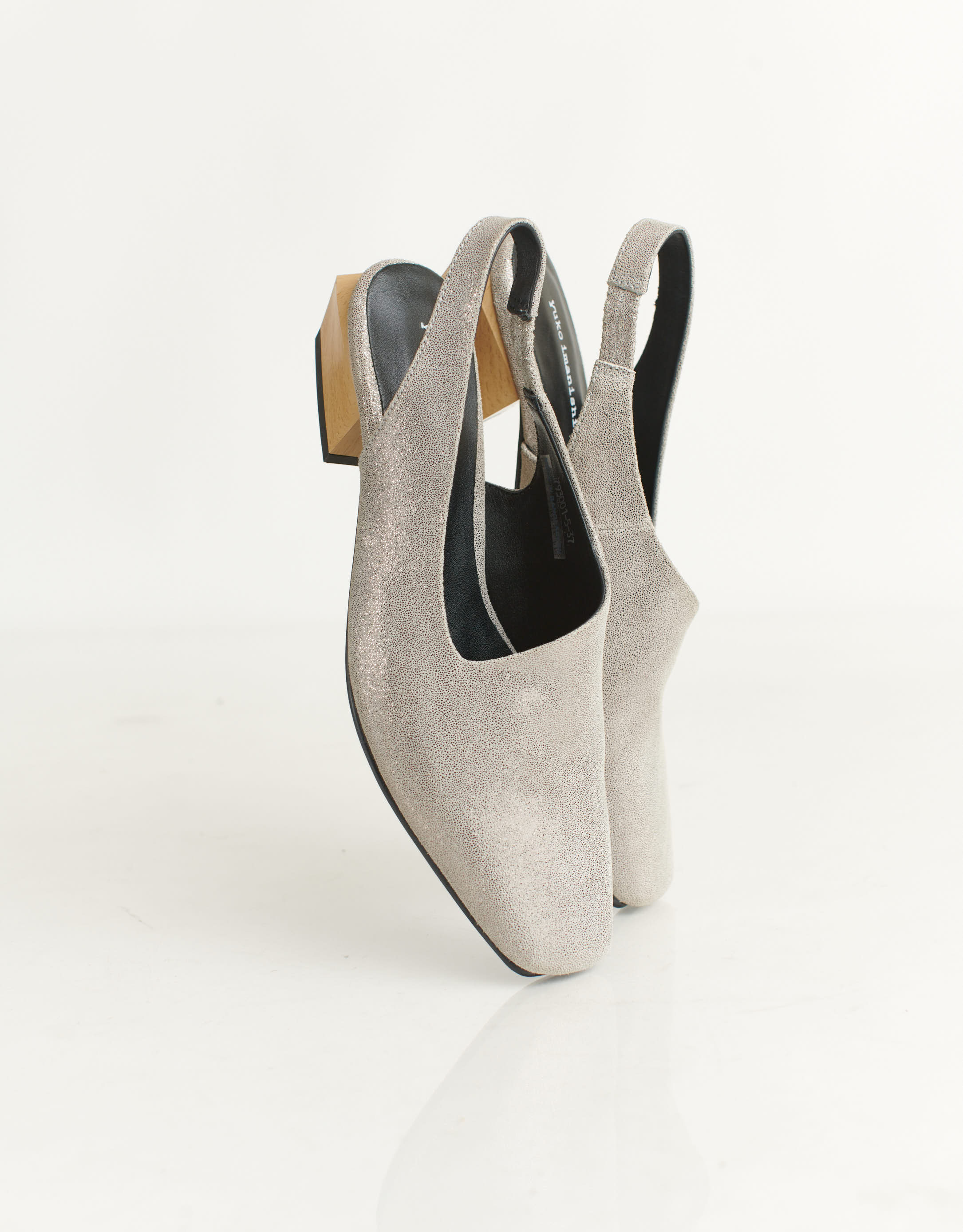 נעלי נשים - Yuko Imanishi - נעלי סירה KAREN - כסף2