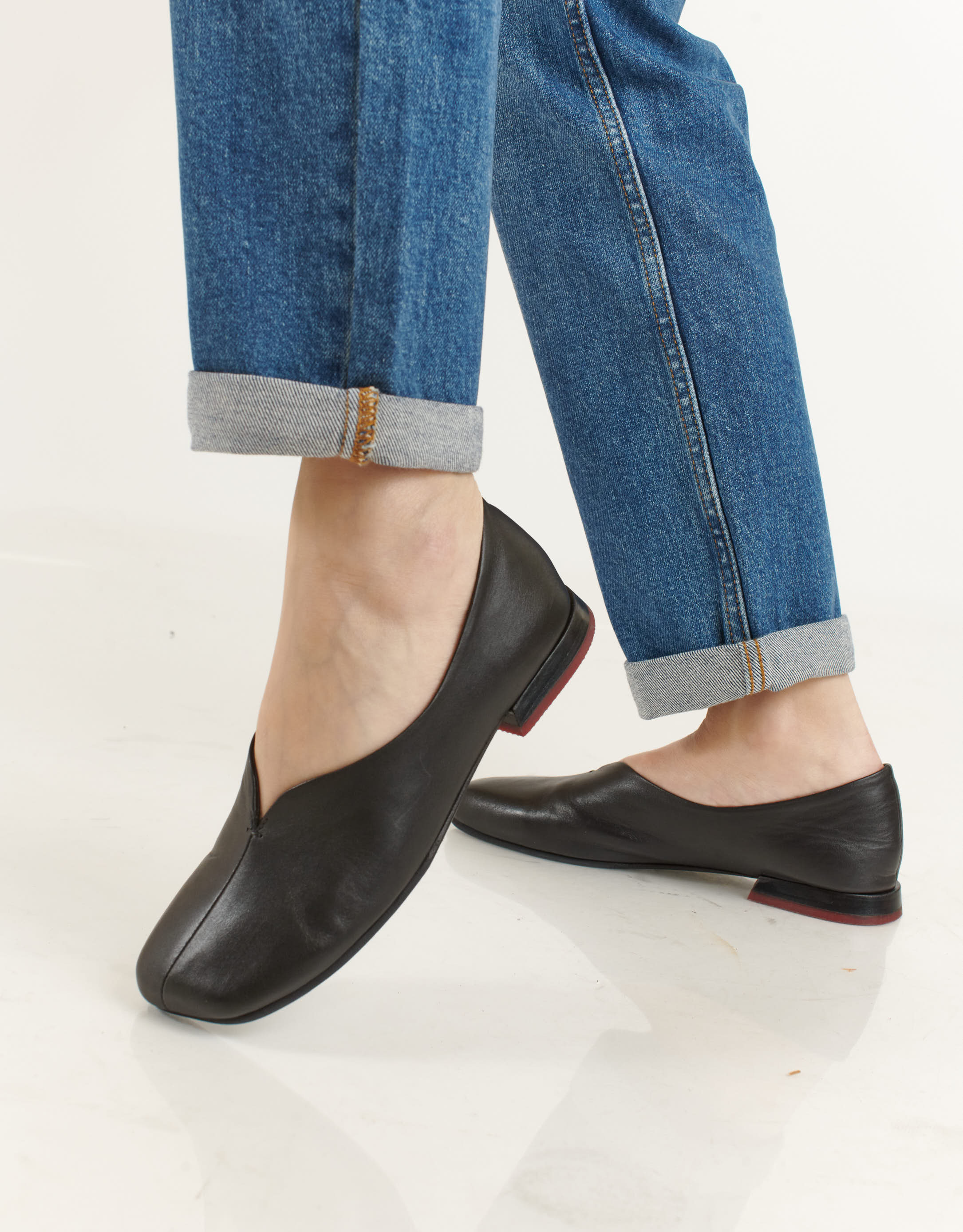 נעלי נשים - Yuko Imanishi - נעלים שטוחות JIM - שחור3