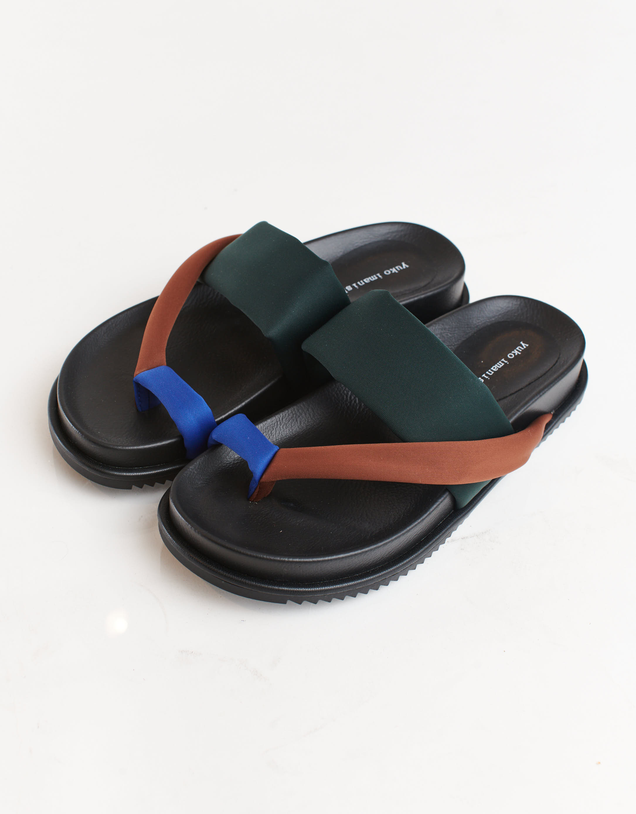 נעלי נשים - Yuko Imanishi - כפכפים MIN - ירוק   חום3