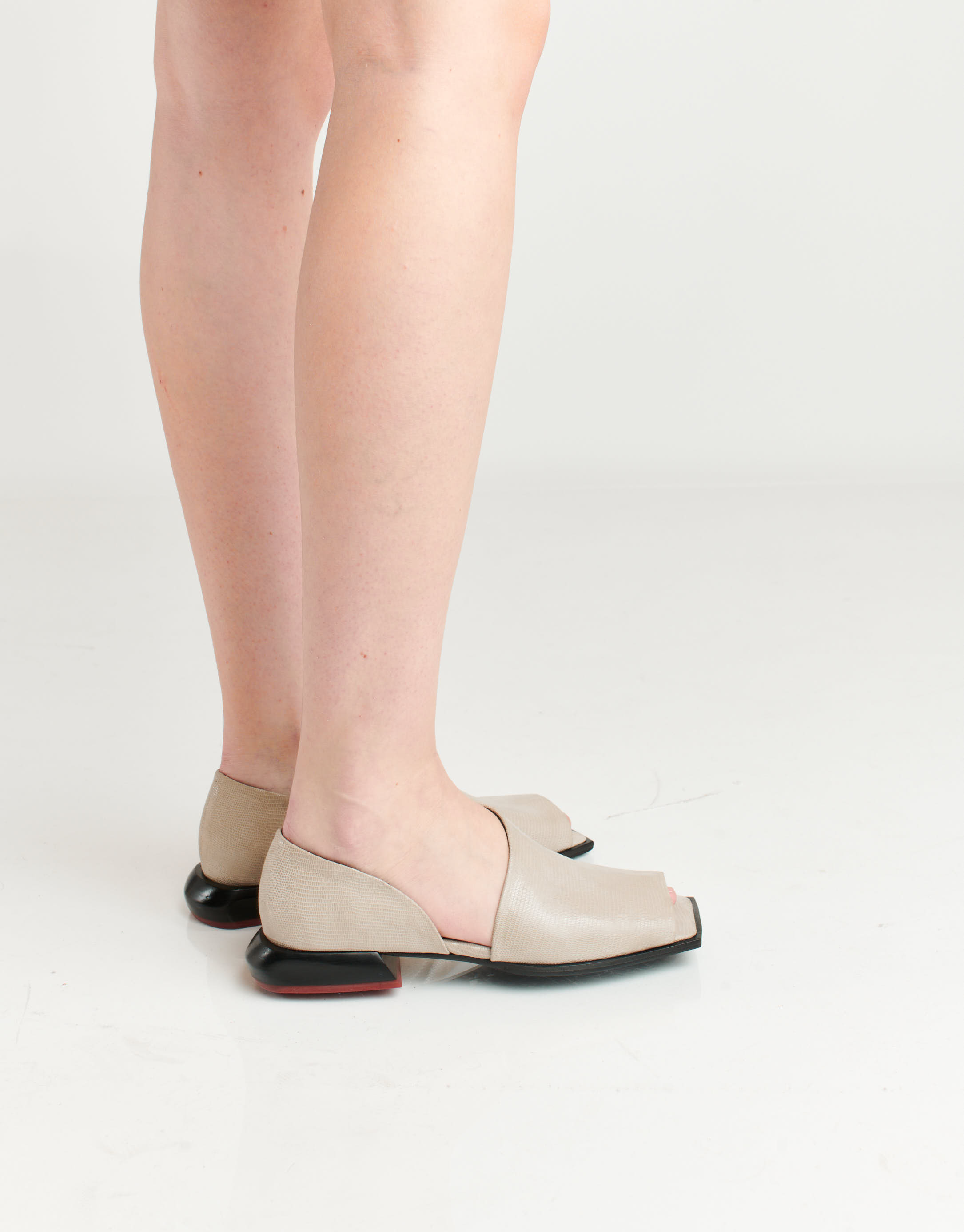 נעלי נשים - Yuko Imanishi - נעלי עור YUKI - אפור בהיר3