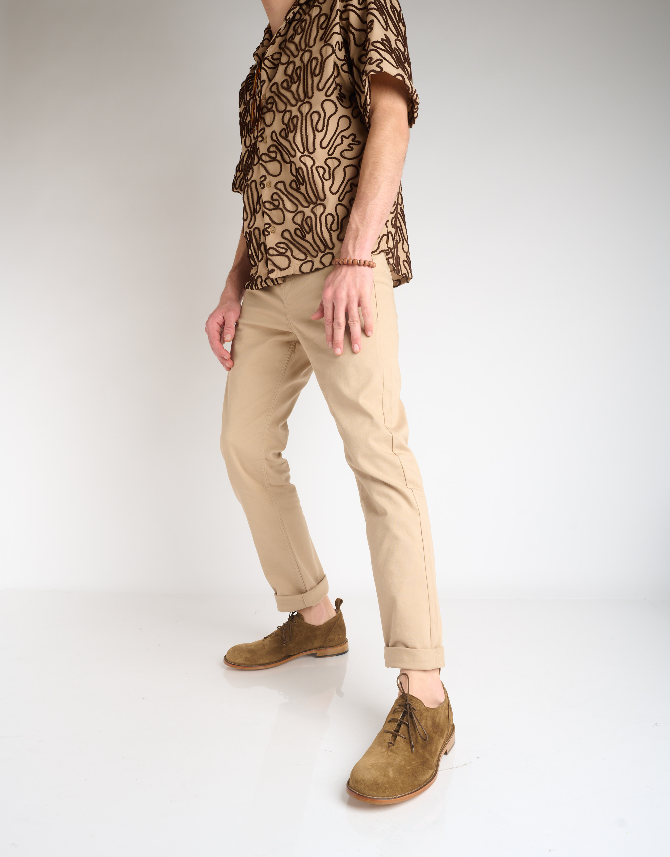 נעלי גברים - Ernesto Dolani - נעליים עם שרוכים MADRID - חום