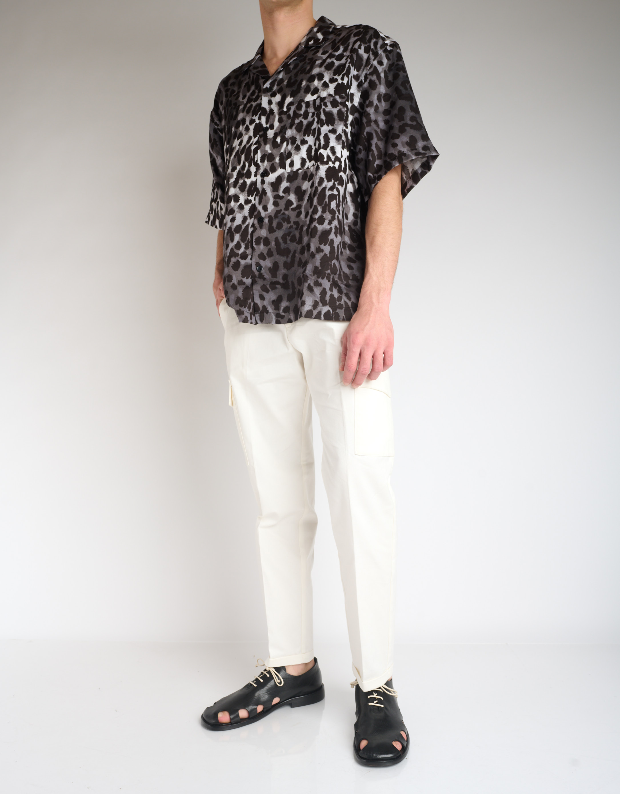 נעלי גברים - Ernesto Dolani - נעלי עור עם שרוכים MILO - שחור2